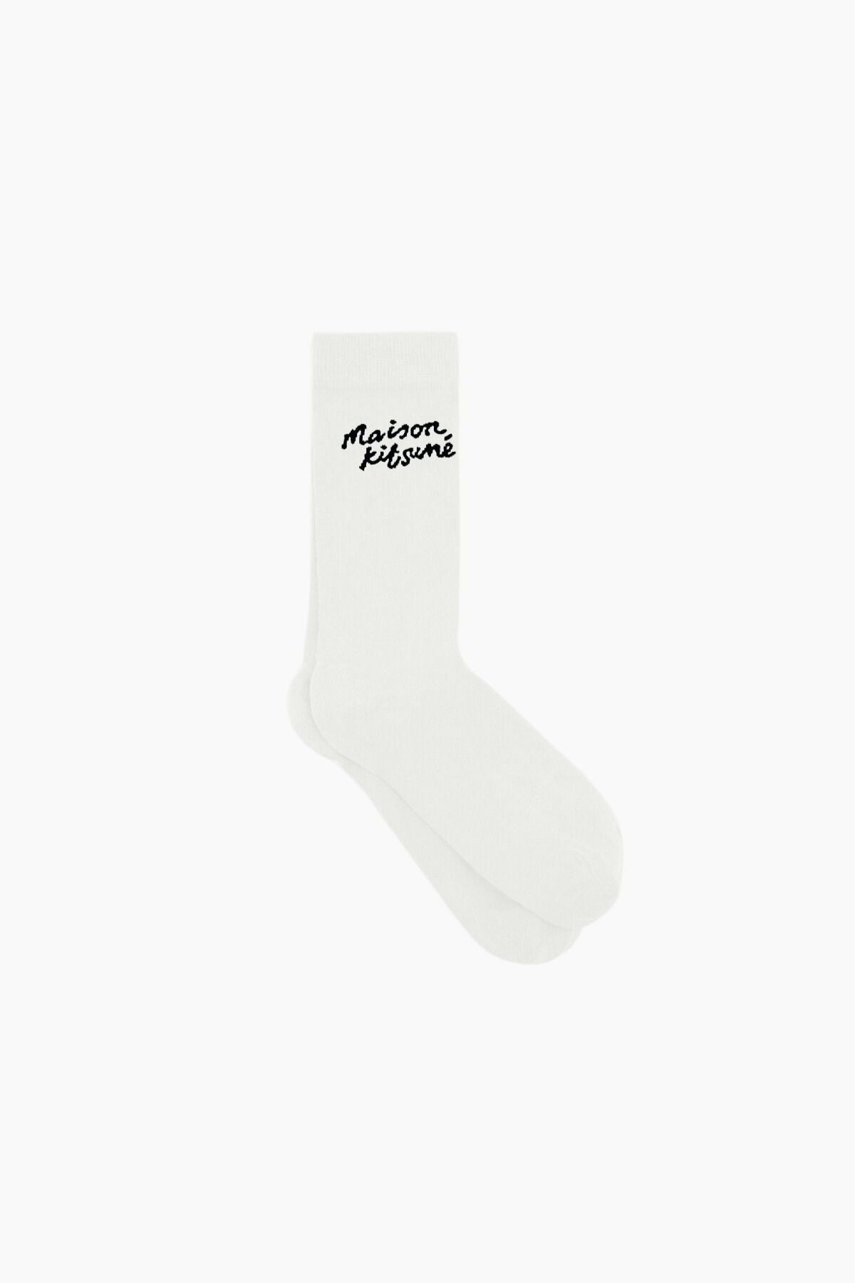 Maison Kitsuné Handwriting Socks - White