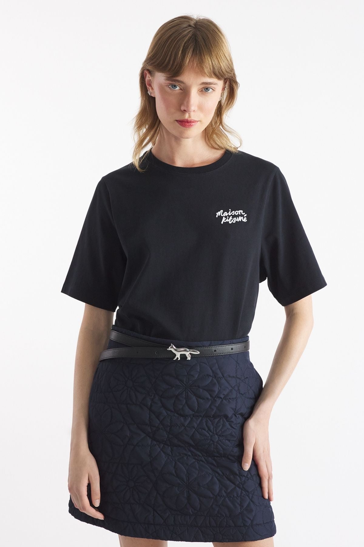 Maison Kitsuné Handwriting T-Shirt - Black/ White