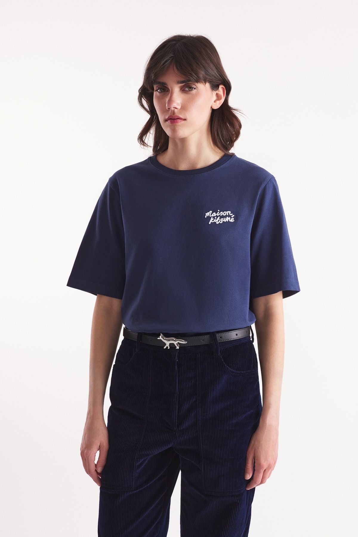 Maison Kitsuné Handwriting T-Shirt - Ink Blue