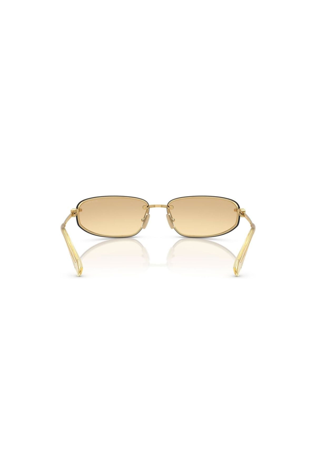 Miu Miu Sunglasses - Gold/ Yellow Grad Gray Mirror Blue