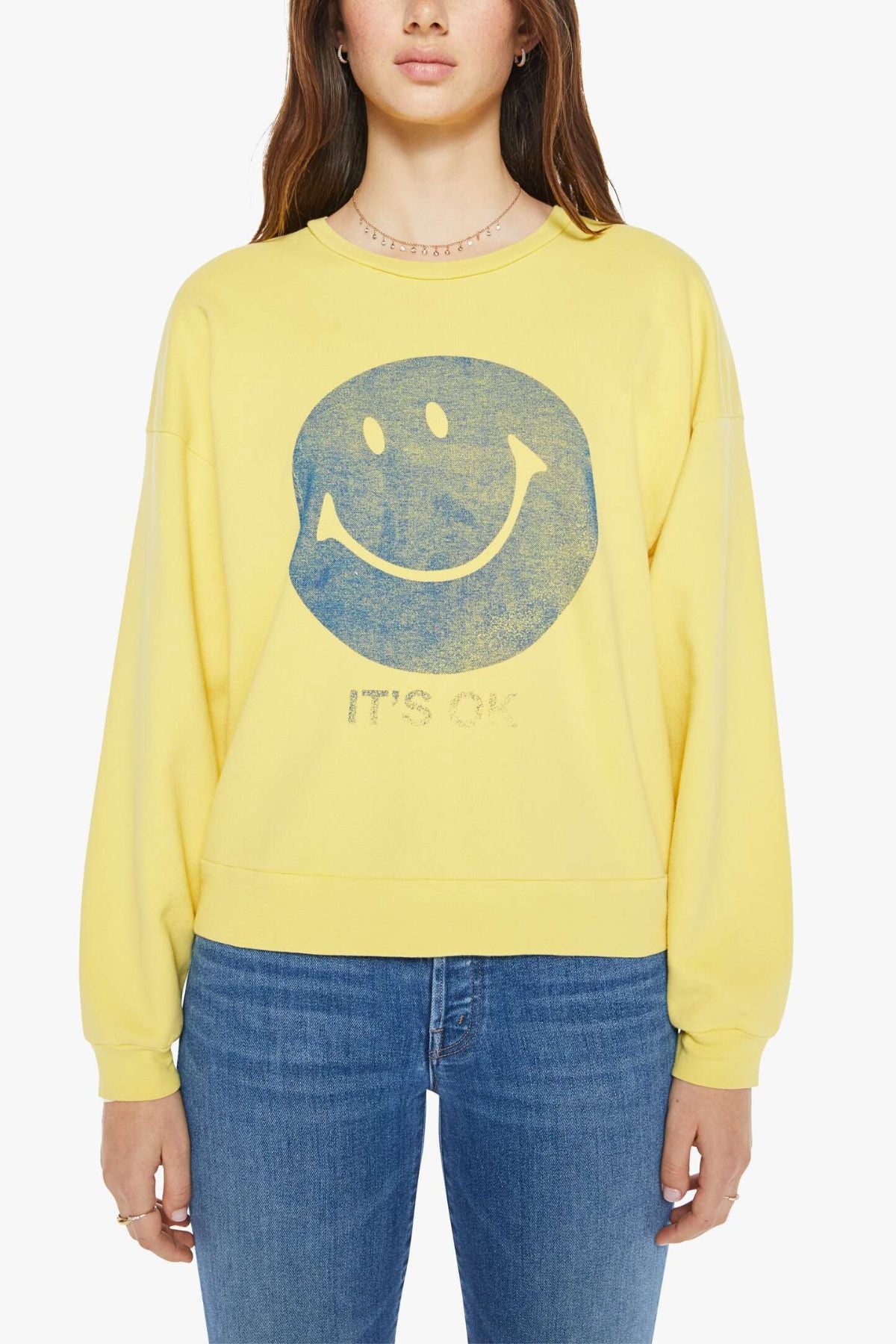 MOTHER The Drop Square Sweatshirt - It's OK