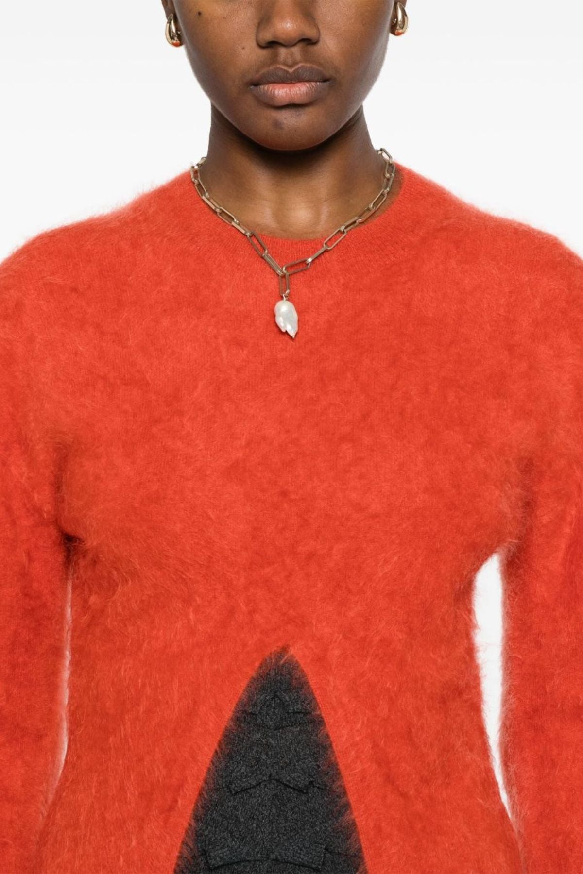 Nanushka Kloe Brushed Cashmere Jumper - Red