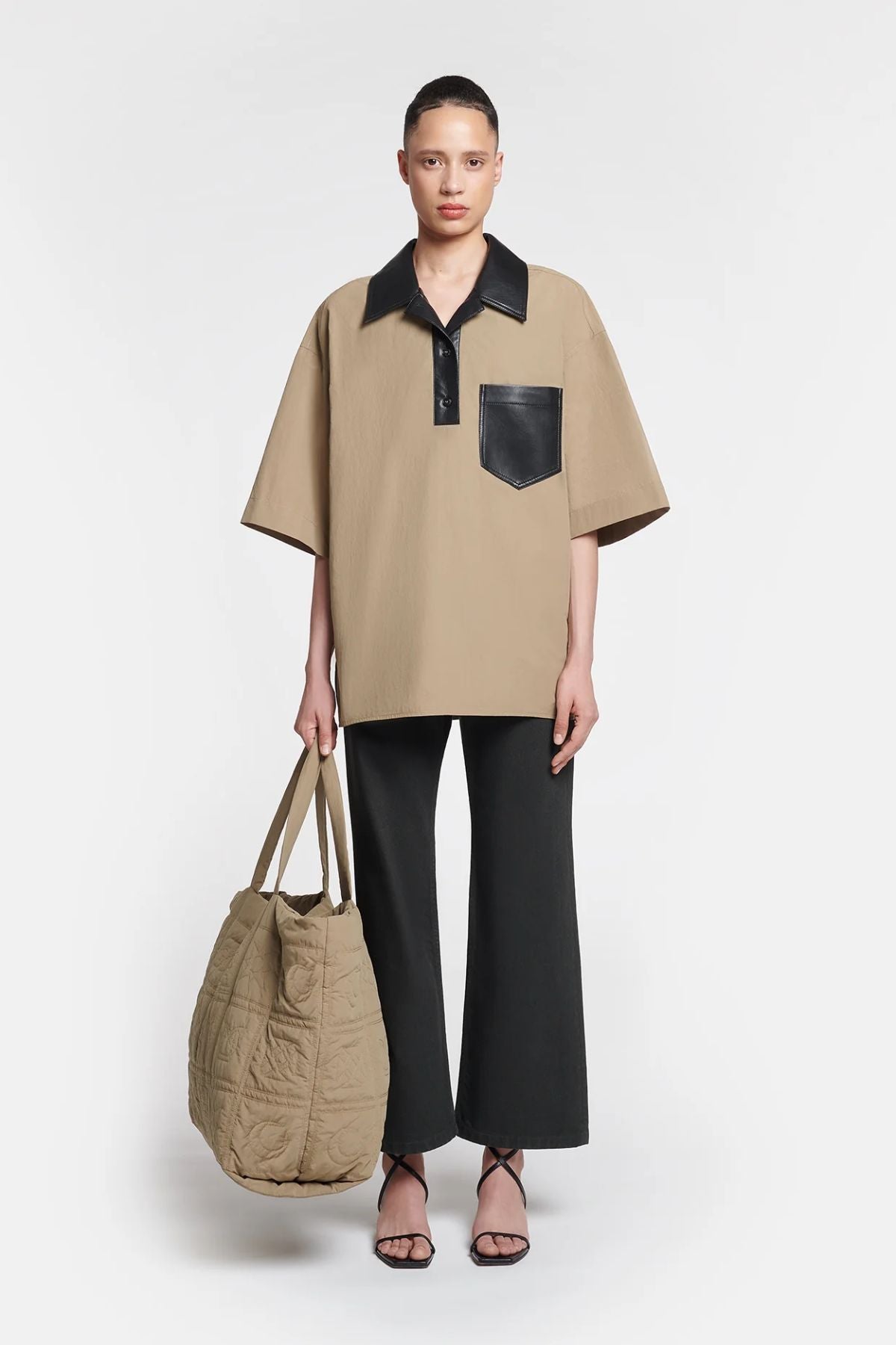 Nanushka Sanvy Top - Muted Khaki