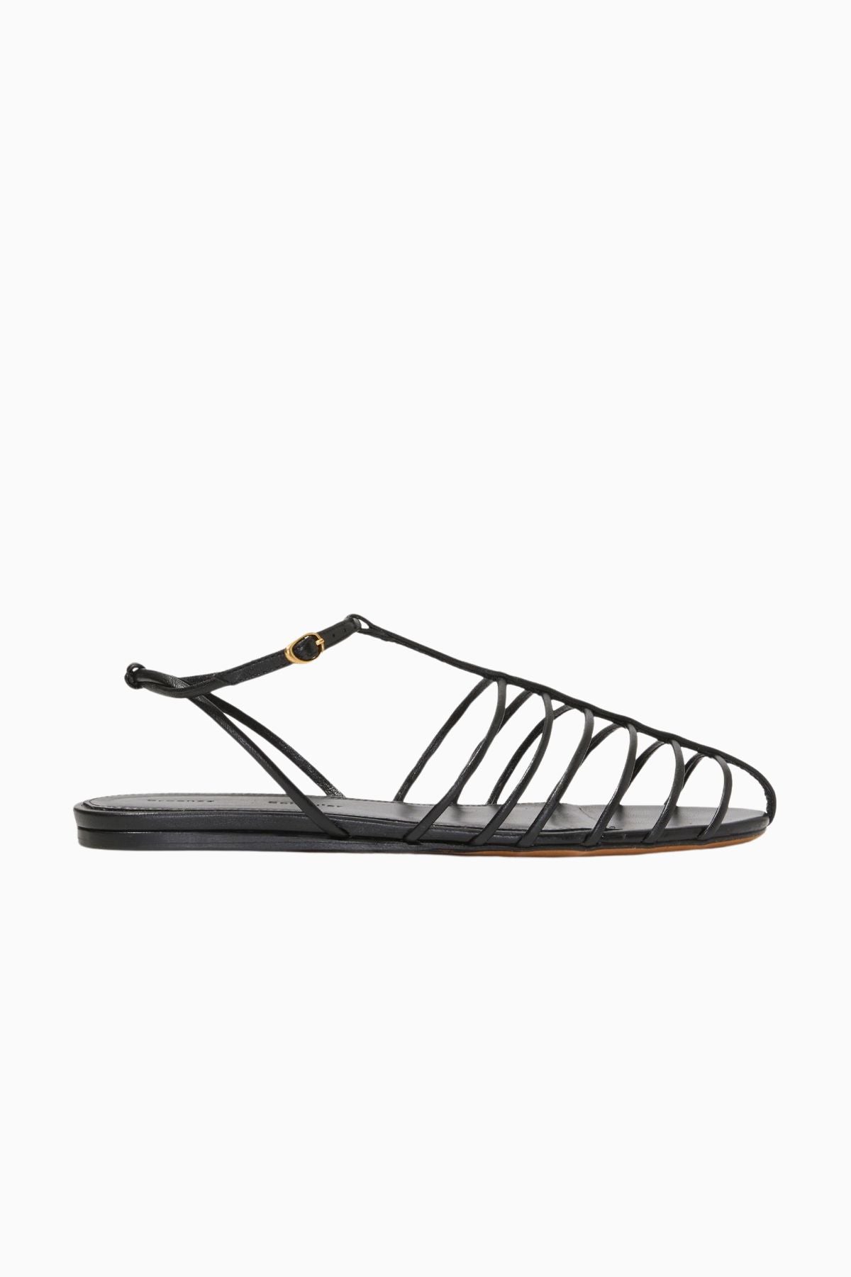 Proenza Schouler Tee Cage Flat Sandals - Black