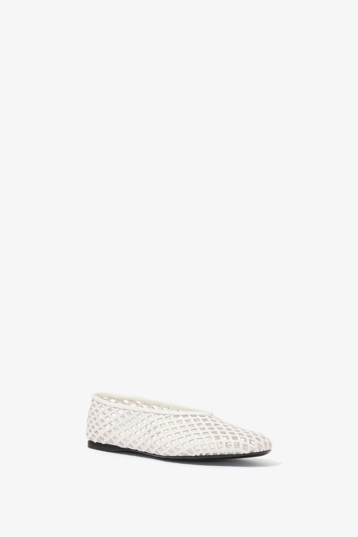 Proenza Schouler Tee Perforated Ballerina Flats - Ivory