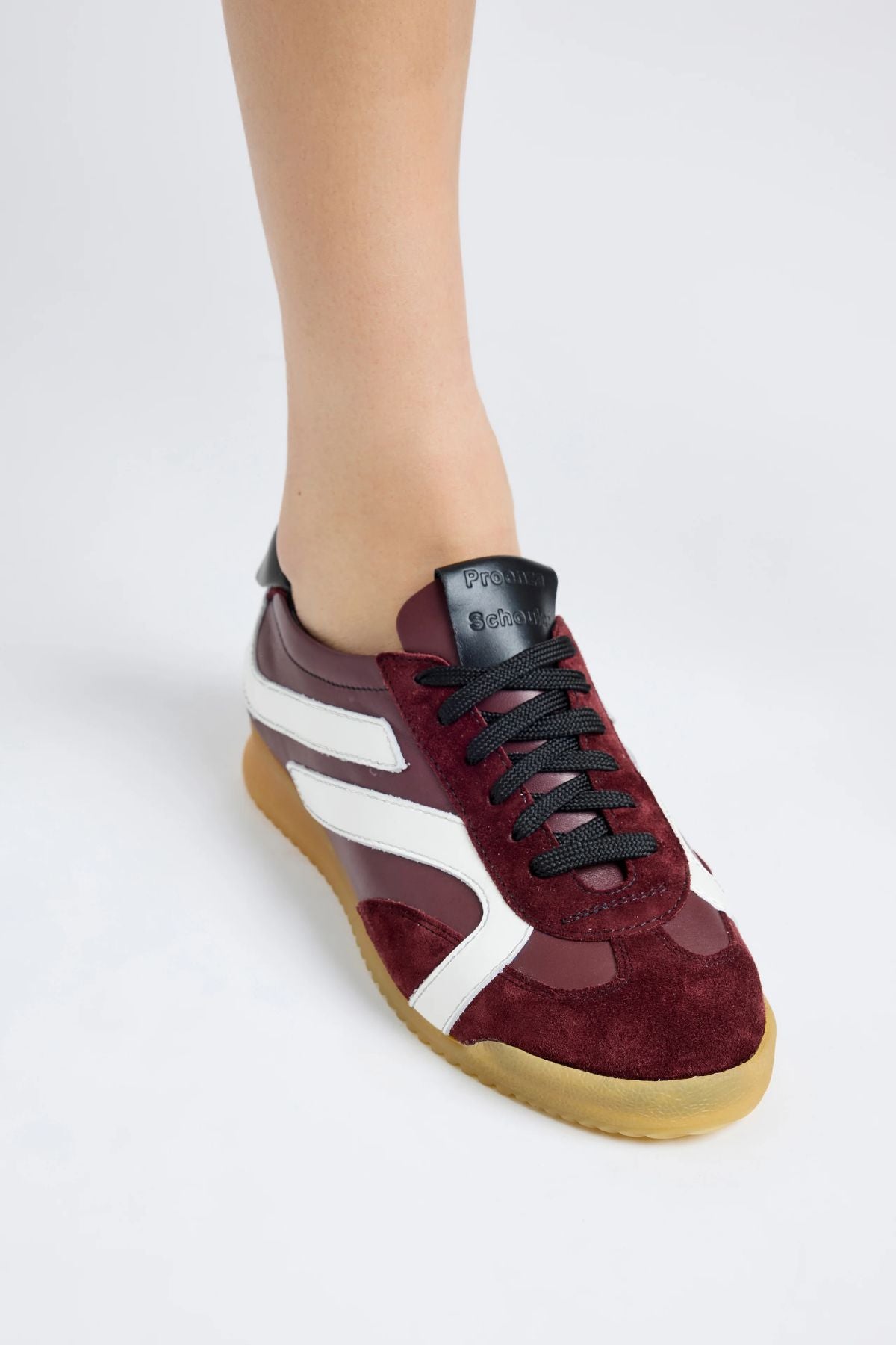 Proenza Schouler Track Sneakers - Oxblood/ Ivory