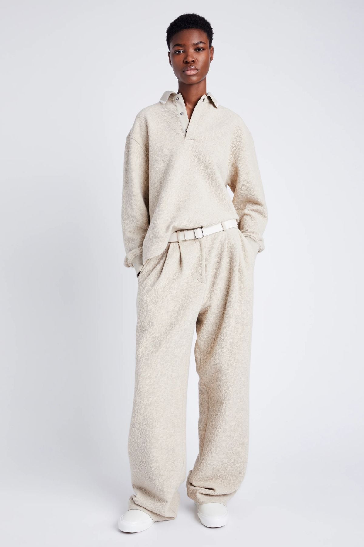 Proenza Schouler White Label Genevieve Knit Sweater - Oatmeal Melange