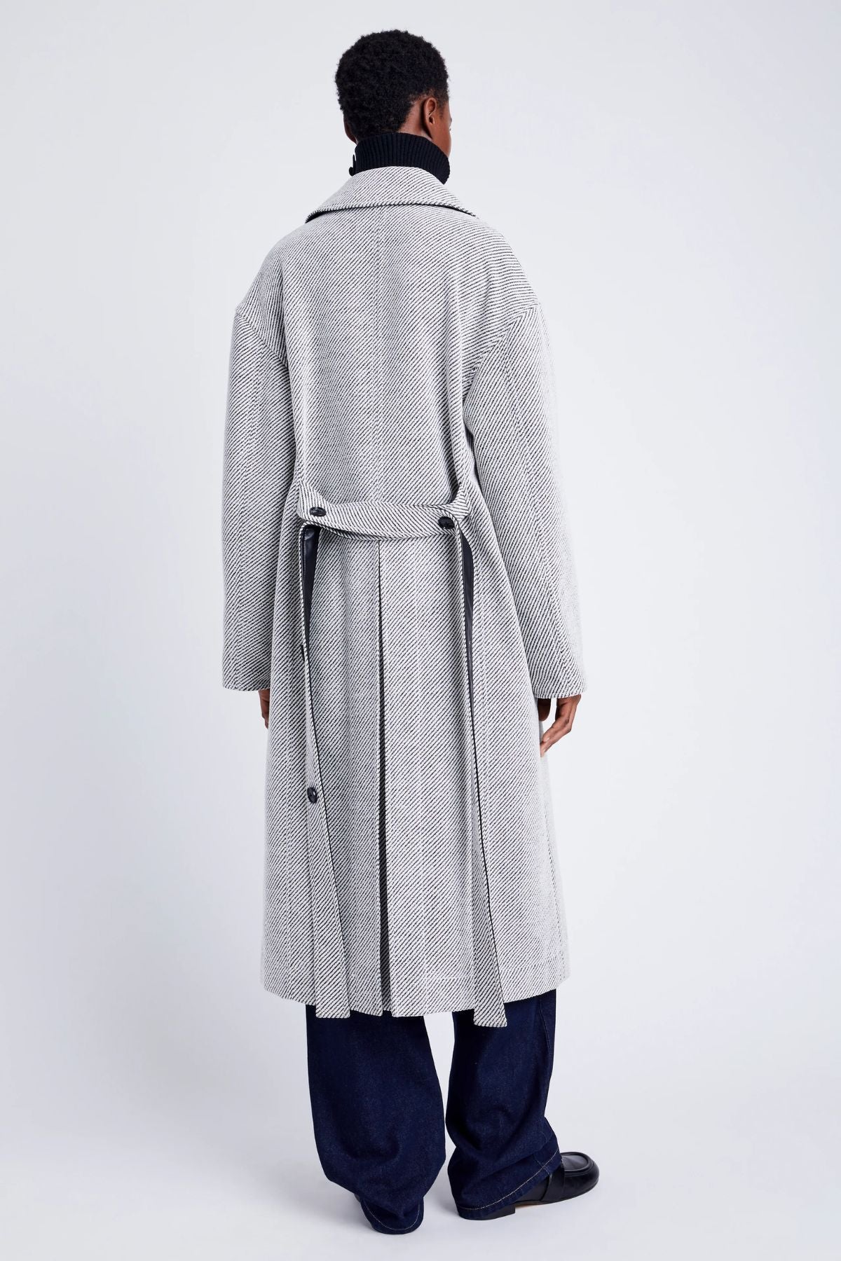 Proenza Schouler White Label Ronan Coat - White/ Grey