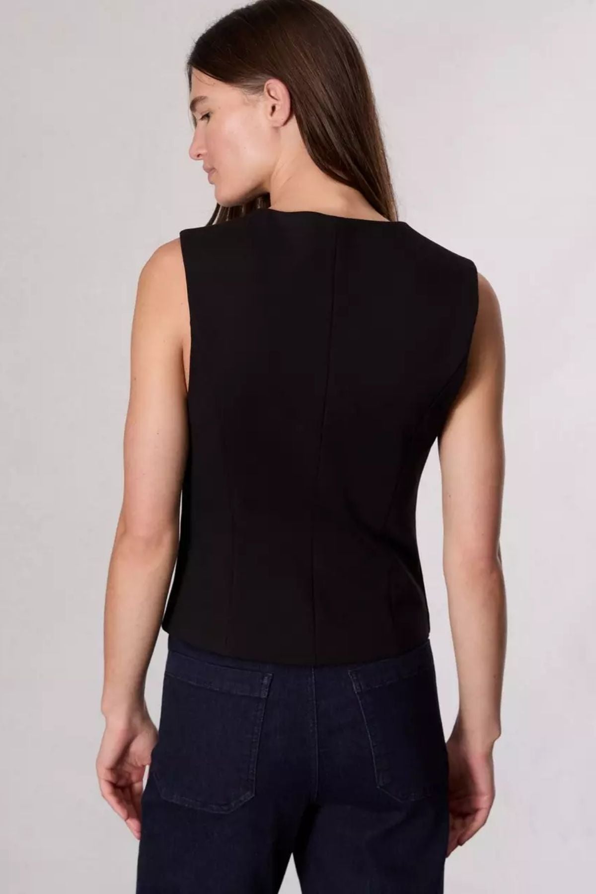 Rag & Bone Irina Ponte Vest - Black