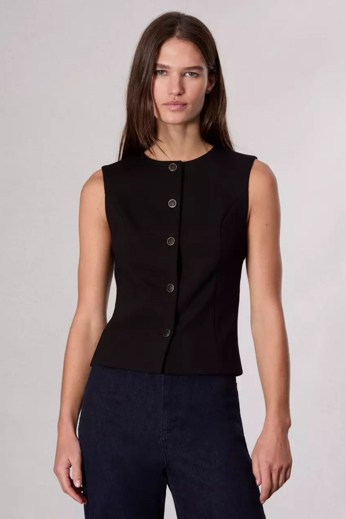 Rag & Bone Irina Ponte Vest - Black