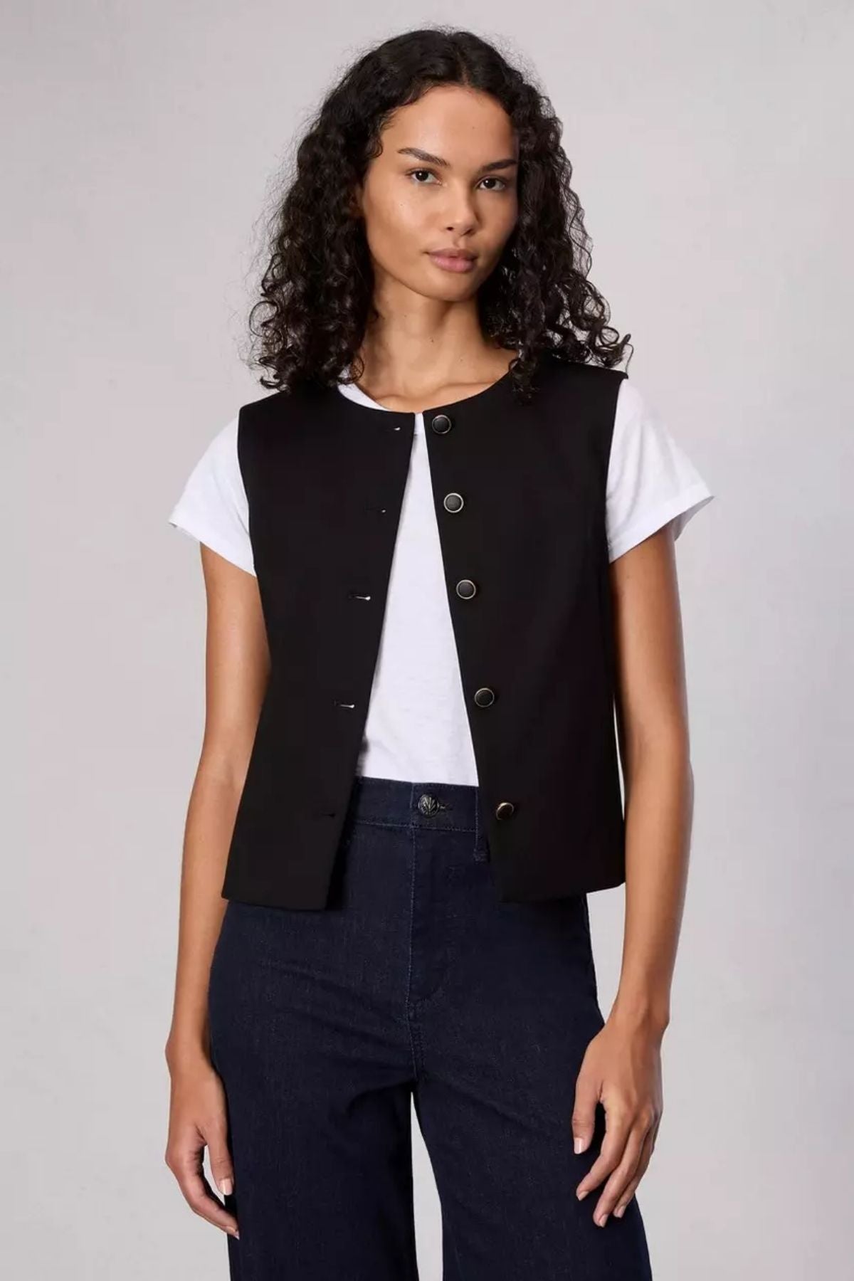 Rag & Bone Irina Ponte Vest - Black