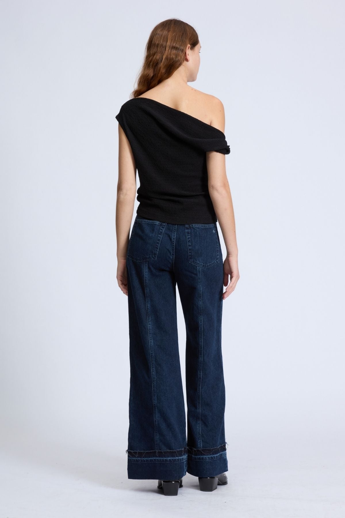 Rag & Bone Lou Off Shoulder Top - Black