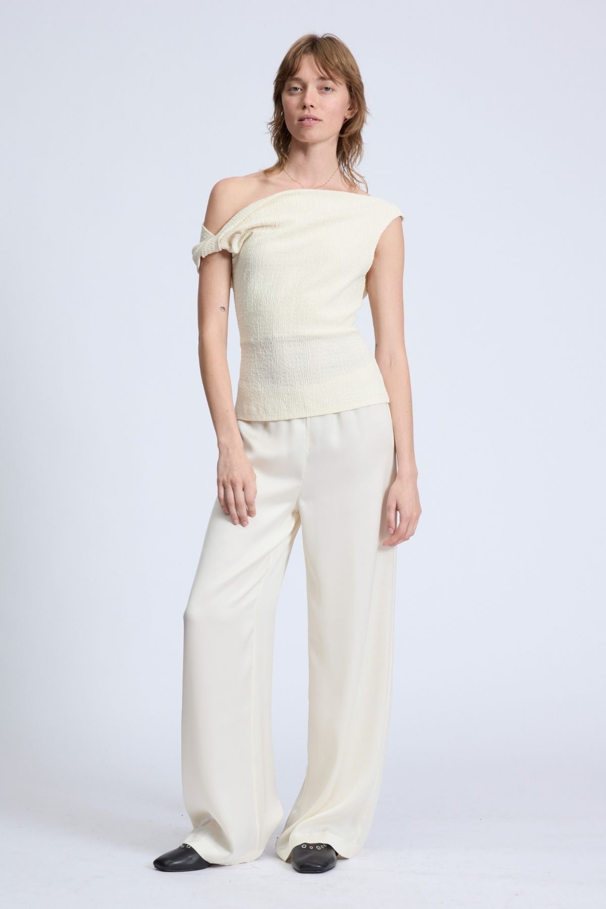 Rag & Bone Lou Off-Shoulder Top - Ivory