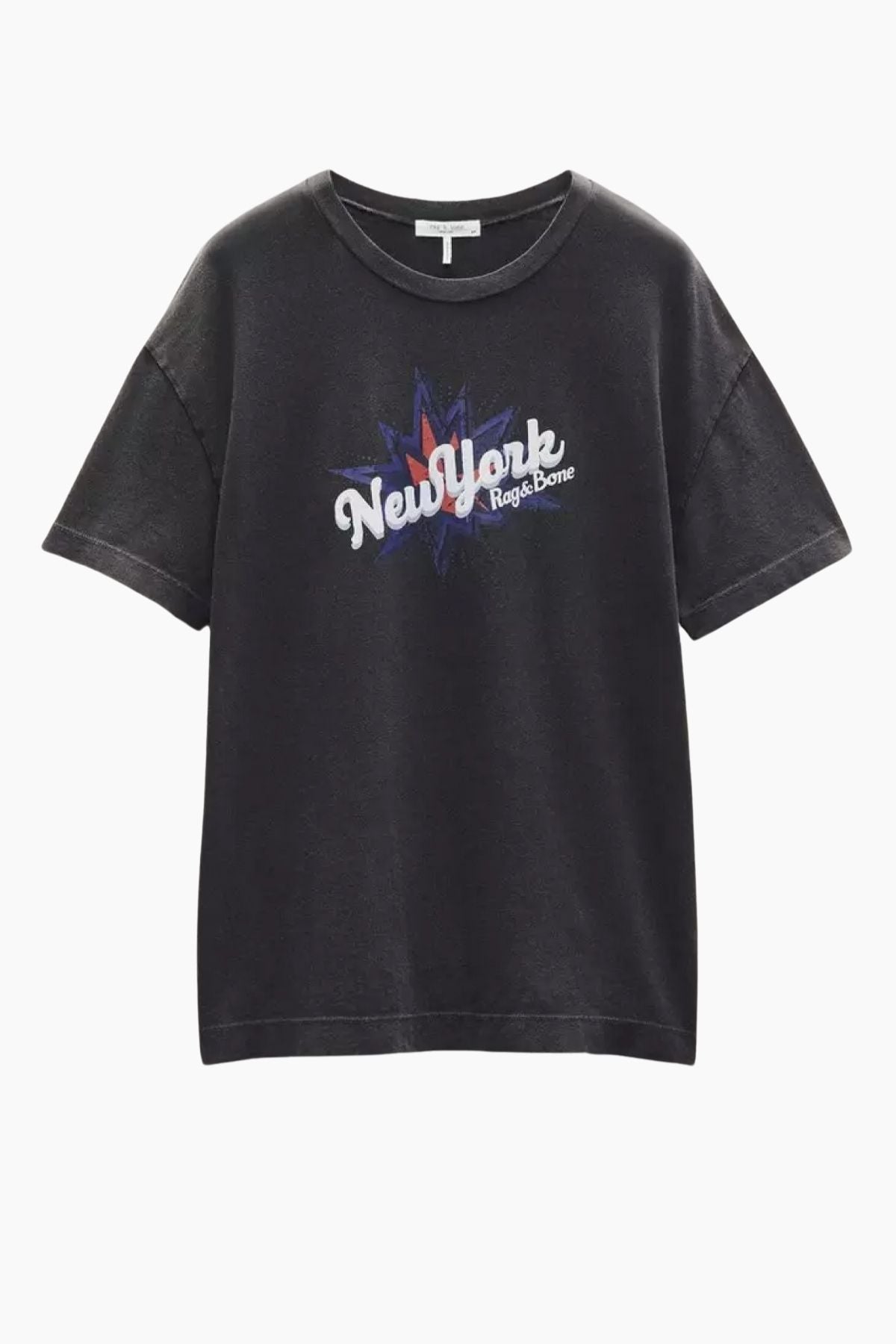 Rag & Bone New York Boyfriend T-Shirt - Black Multi