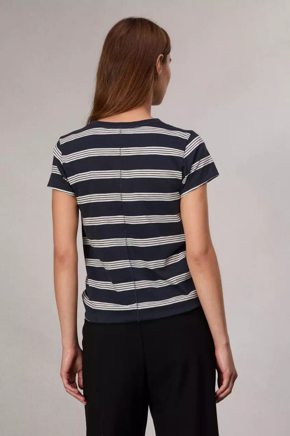 Rag & Bone The Slub T-Shirt - Salute/ Ivory Stripe