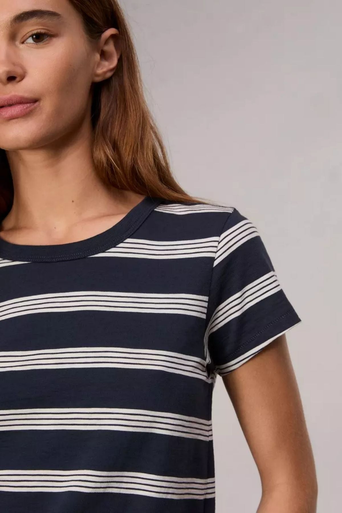 Rag & Bone The Slub T-Shirt - Salute/ Ivory Stripe