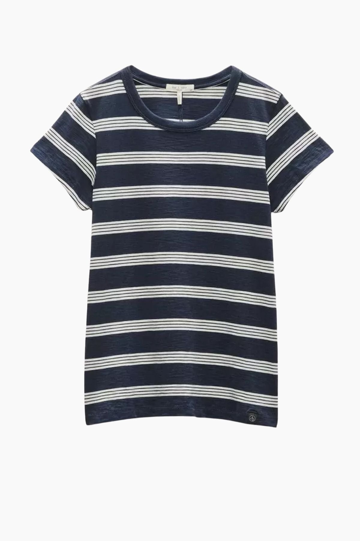 Rag & Bone The Slub T-Shirt - Salute/ Ivory Stripe