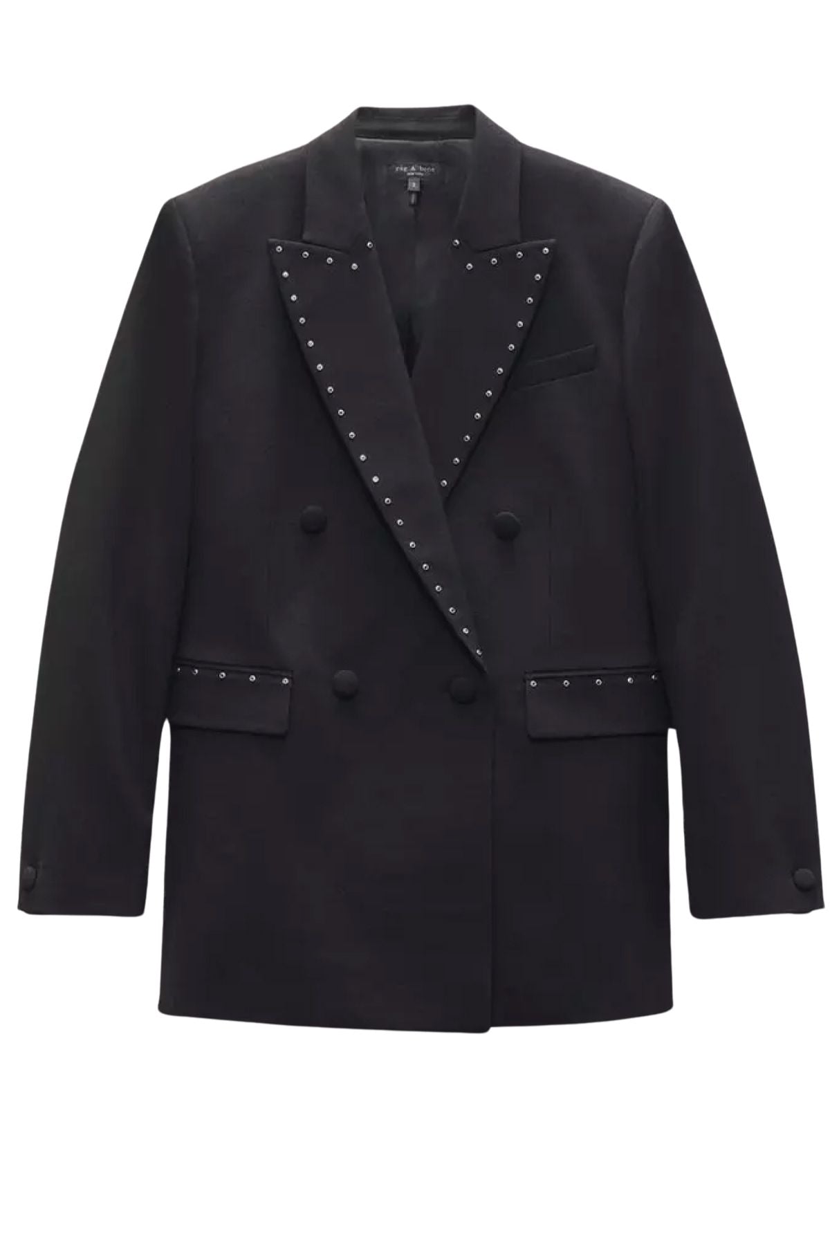 Rag & Bone Emile Stud Detail Blazer - Black