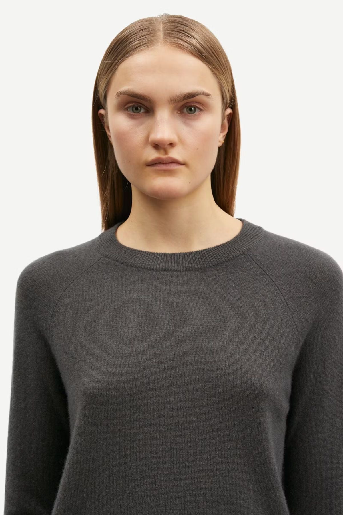 Samsøe Samsøe Boston O-Neck Jumper - Black Oyster