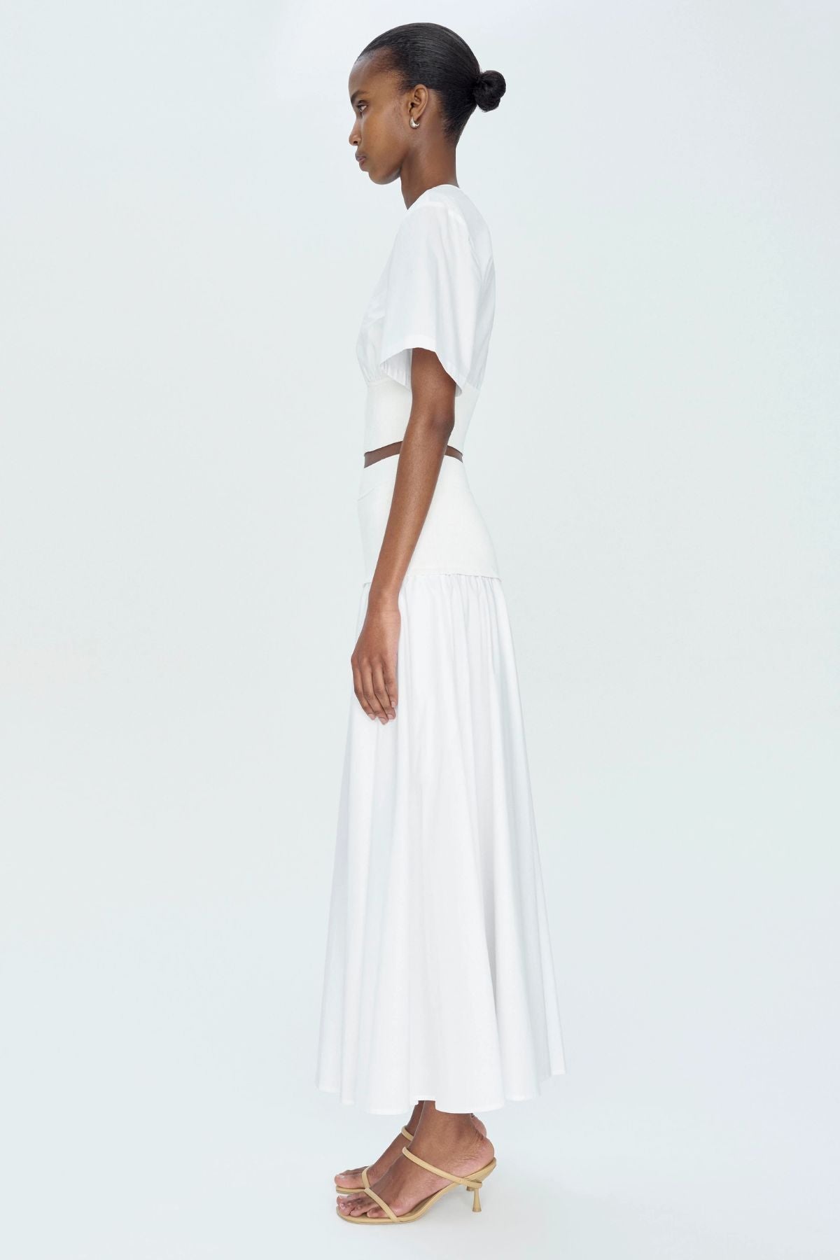 Simkhai Stella Maxi Skirt - White