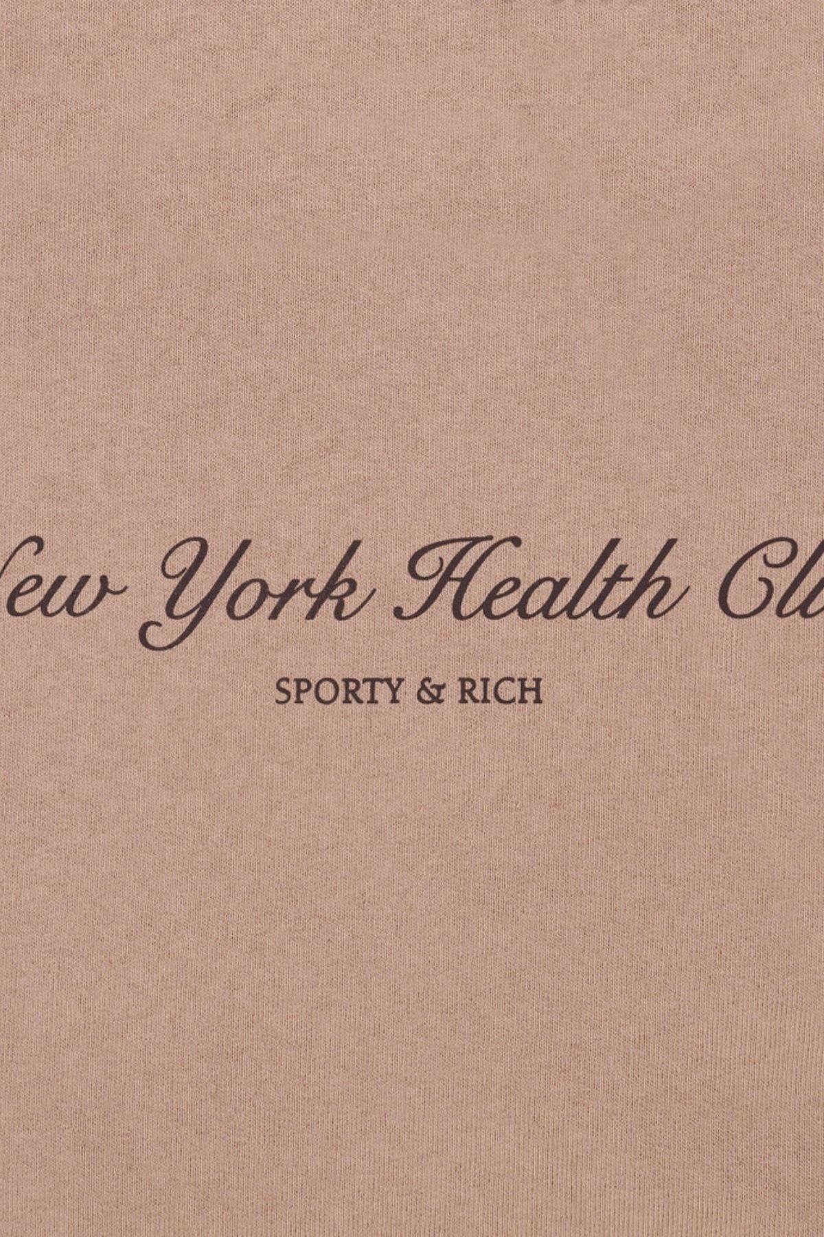 Sporty & Rich NY Health Club Sweatpant - Mink/ Black