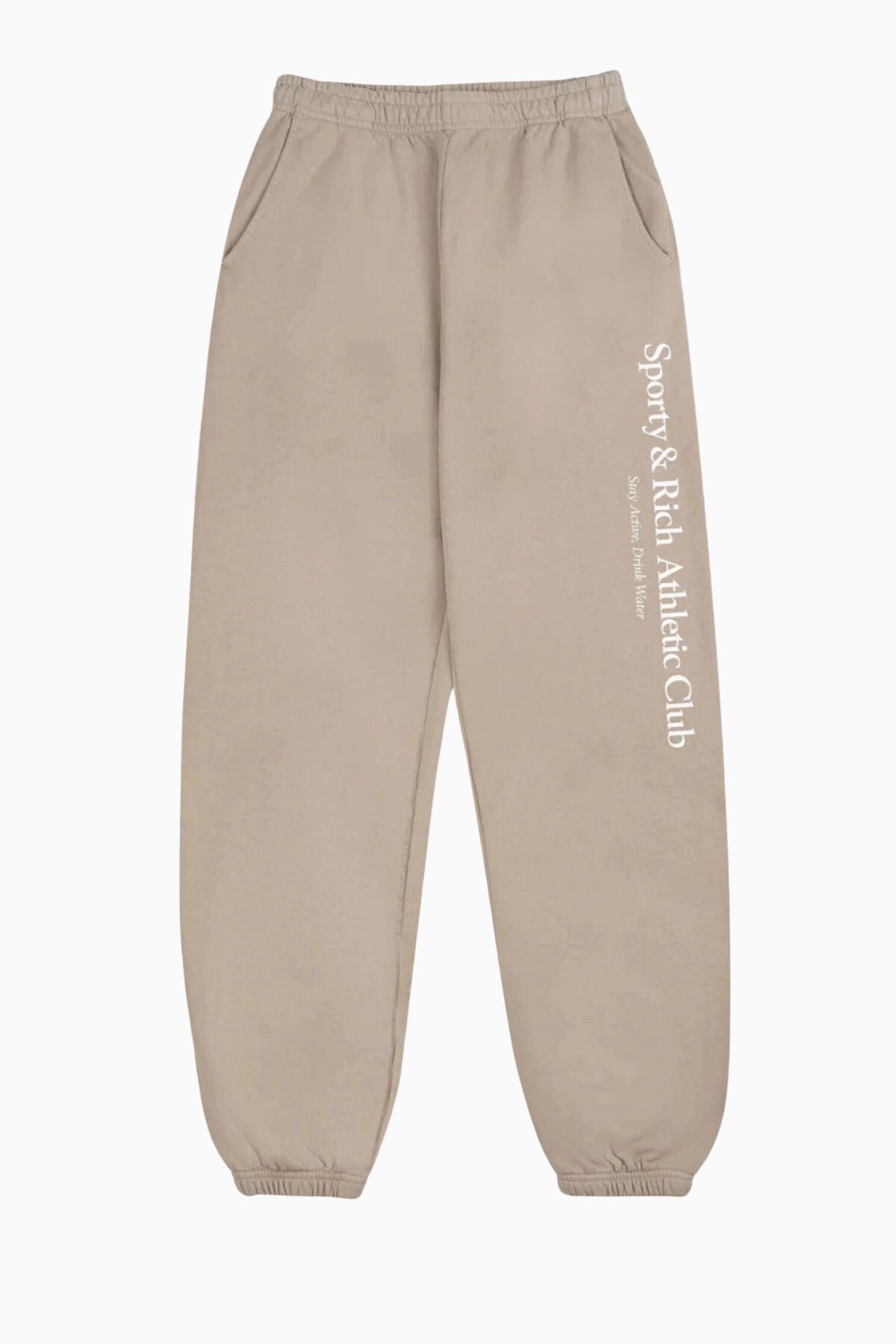 Sporty & Rich Athletic Club Sweatpant - Elephant/ White