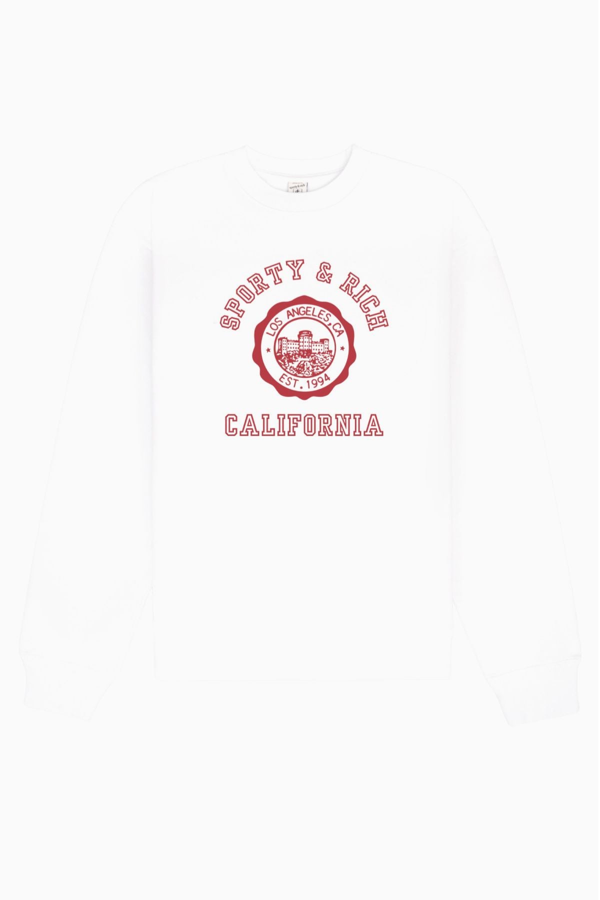 Sporty & Rich California Emblem Crewneck - White