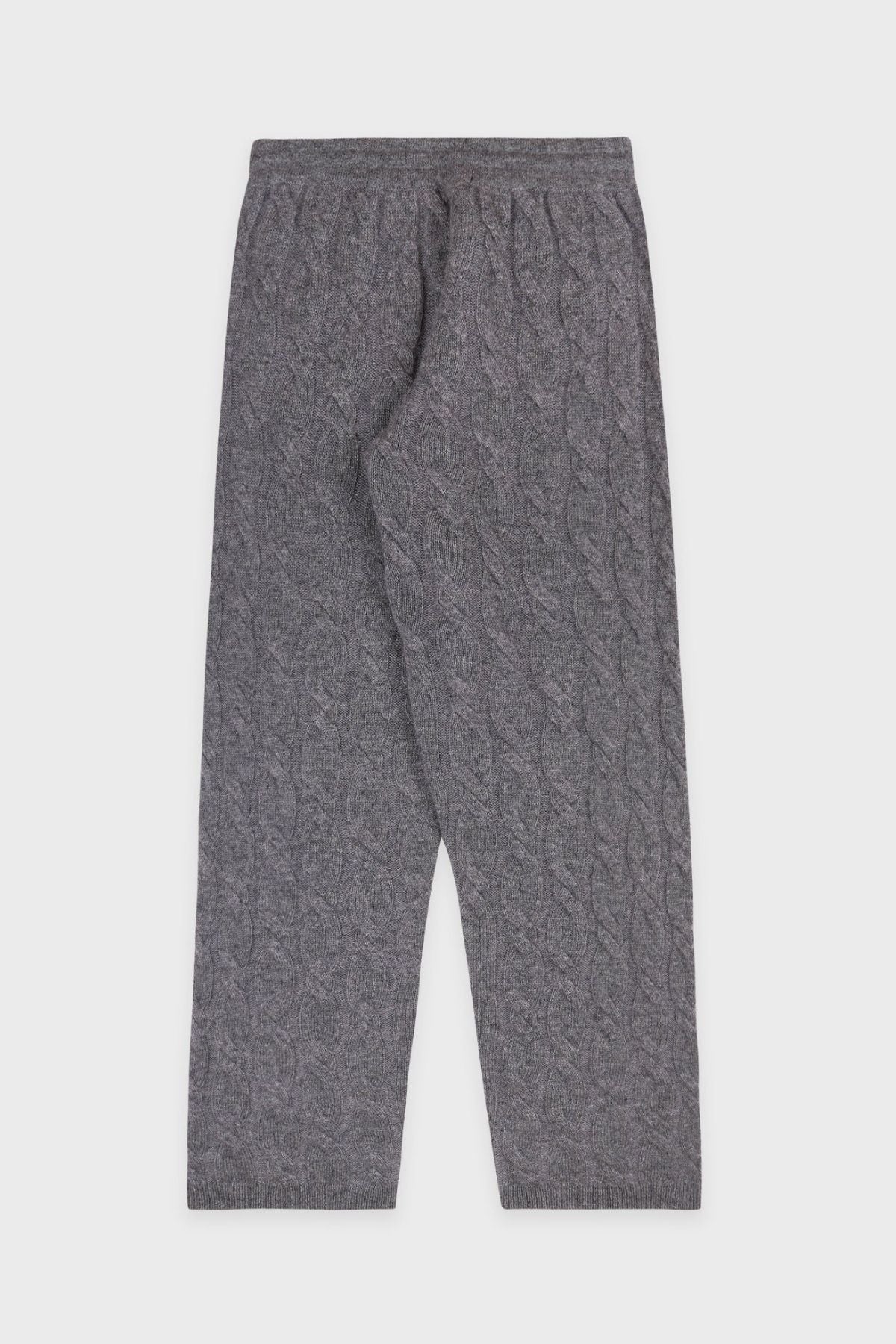 Sporty & Rich Faubourg Cashmere Pants - Dark Grey/ White