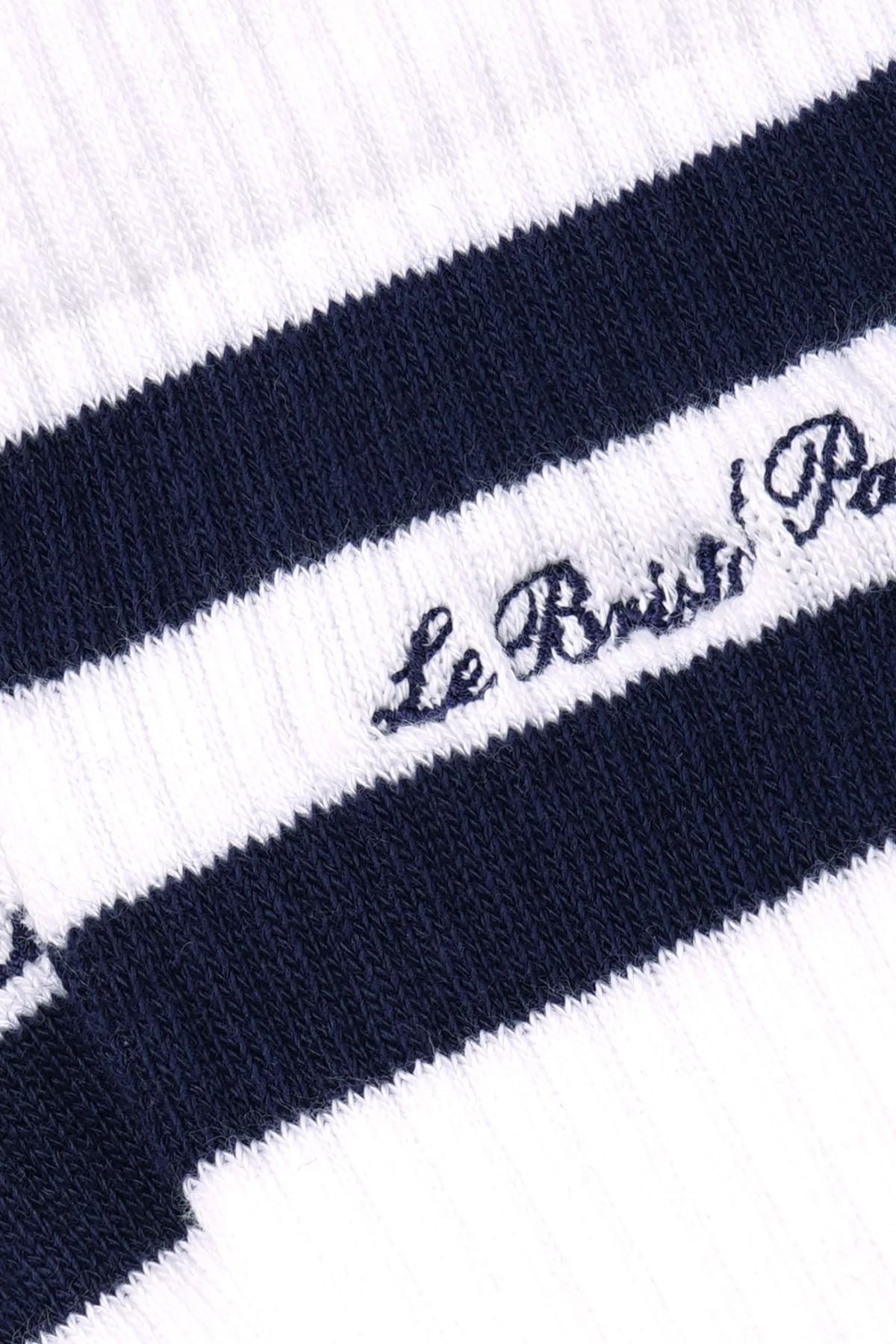 Sporty & Rich Faubourg Socks - White/ Navy