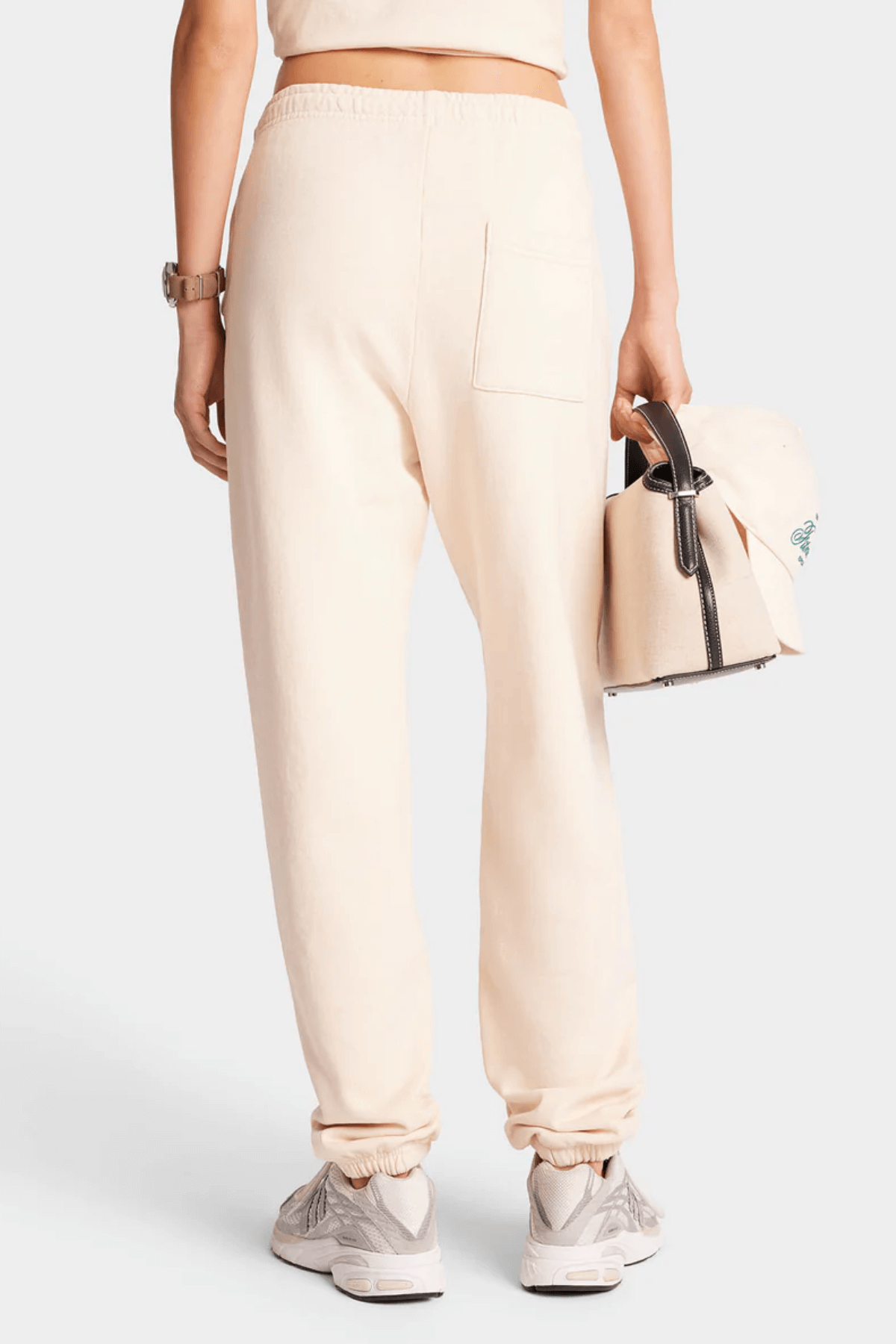 Sporty & Rich Fitness World Sweatpant - Cream/ Alpine