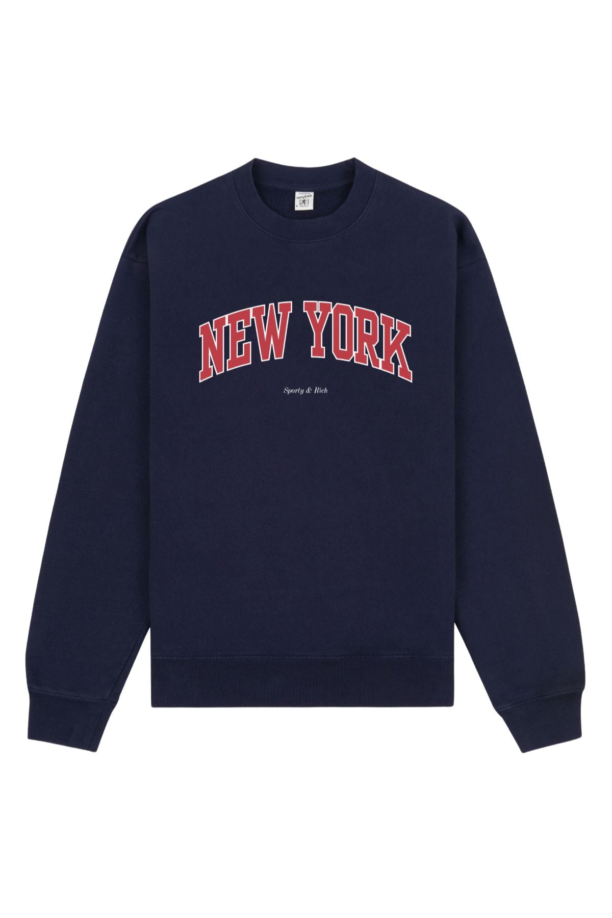 Sporty & Rich New York Ivy Crewneck - Dark Navy