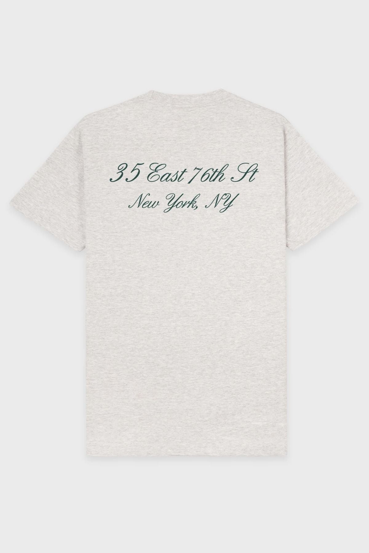 Sporty & Rich The Carlyle Souvenir T-Shirt - Heather Grey/ Forest