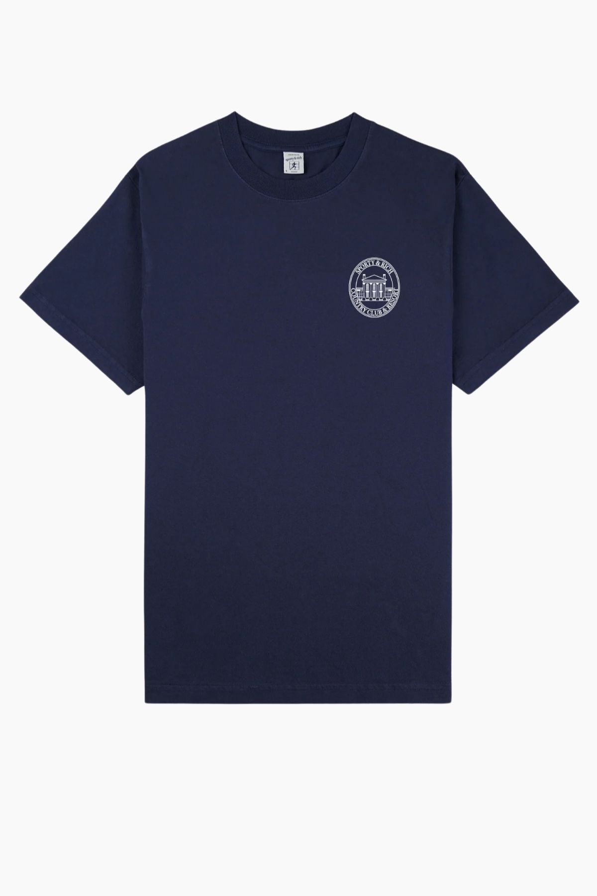 Sporty & Rich Vendome Resort T-Shirt - Navy/ White