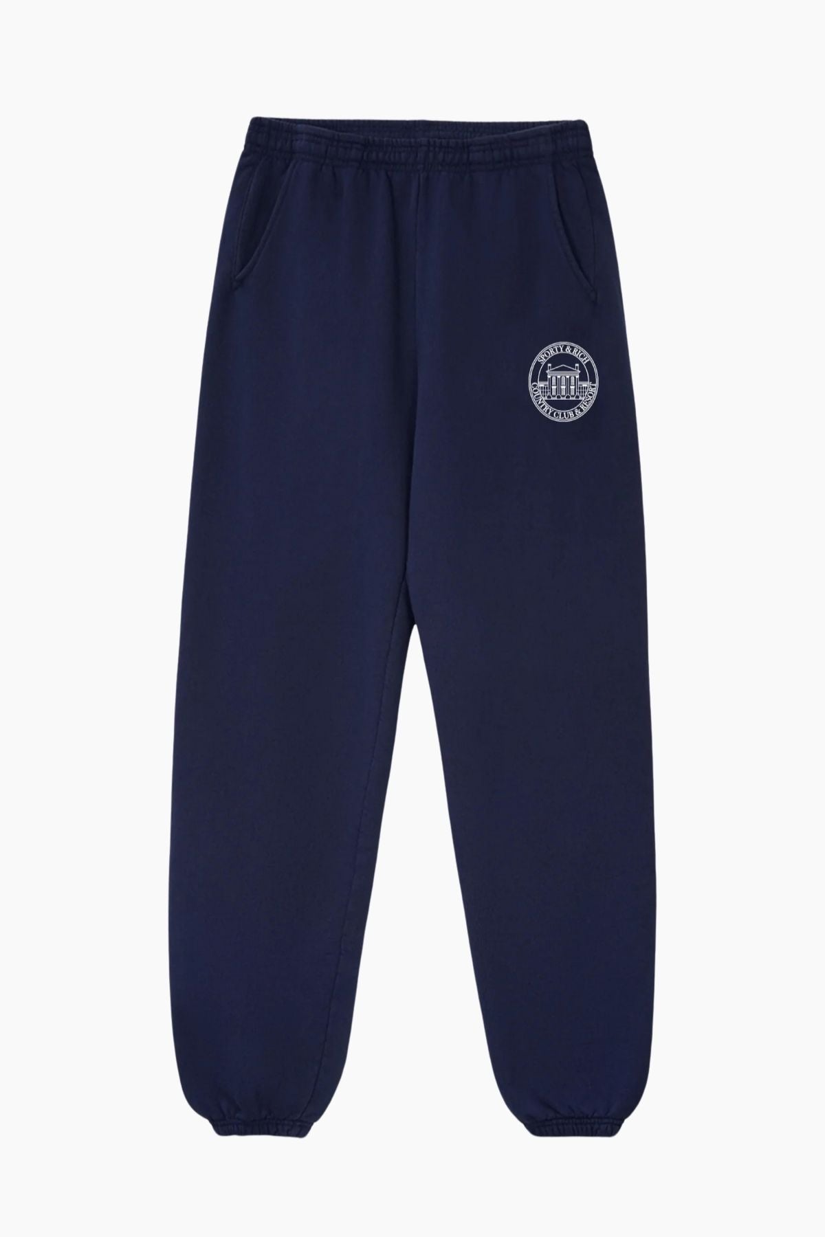 Sporty & Rich Vendome Resort Sweatpant - Navy/ White