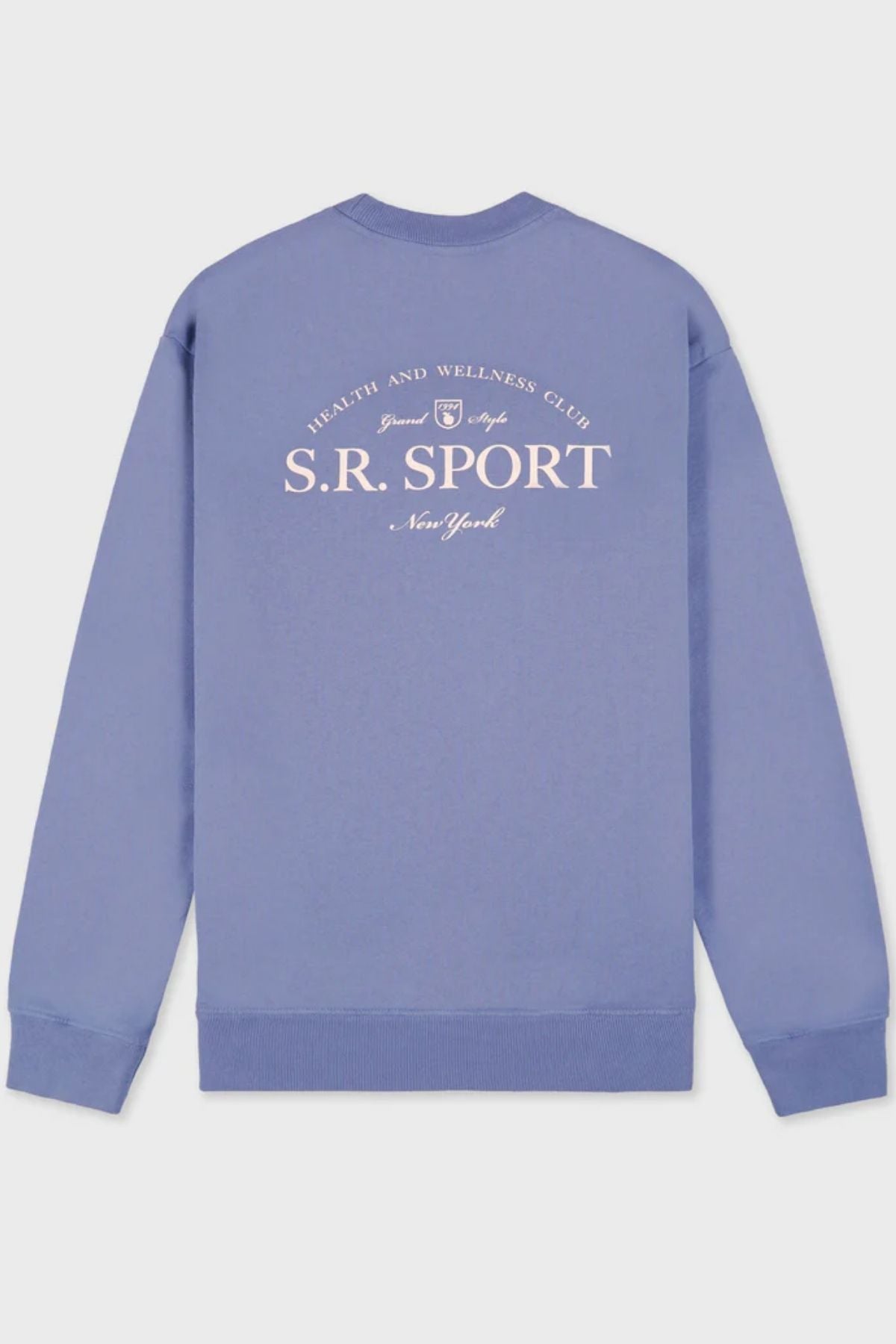 Sporty & Rich Wimbledon Crewneck - Colony Blue/ Cream