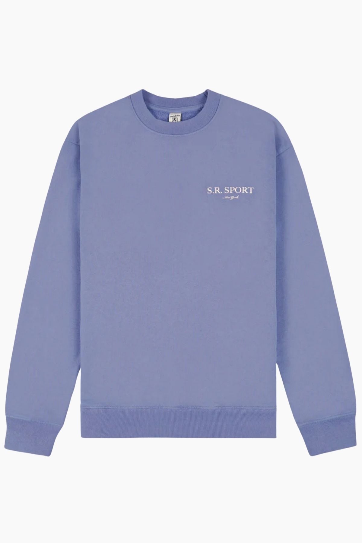 Sporty & Rich Wimbledon Crewneck - Colony Blue/ Cream