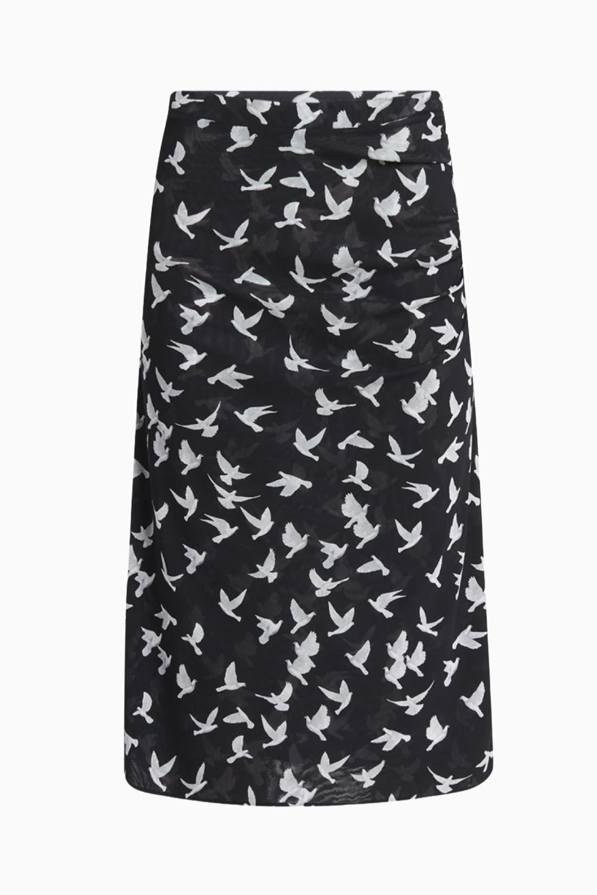 Stella McCartney Mesh Flying Bird Haze Skirt - Black