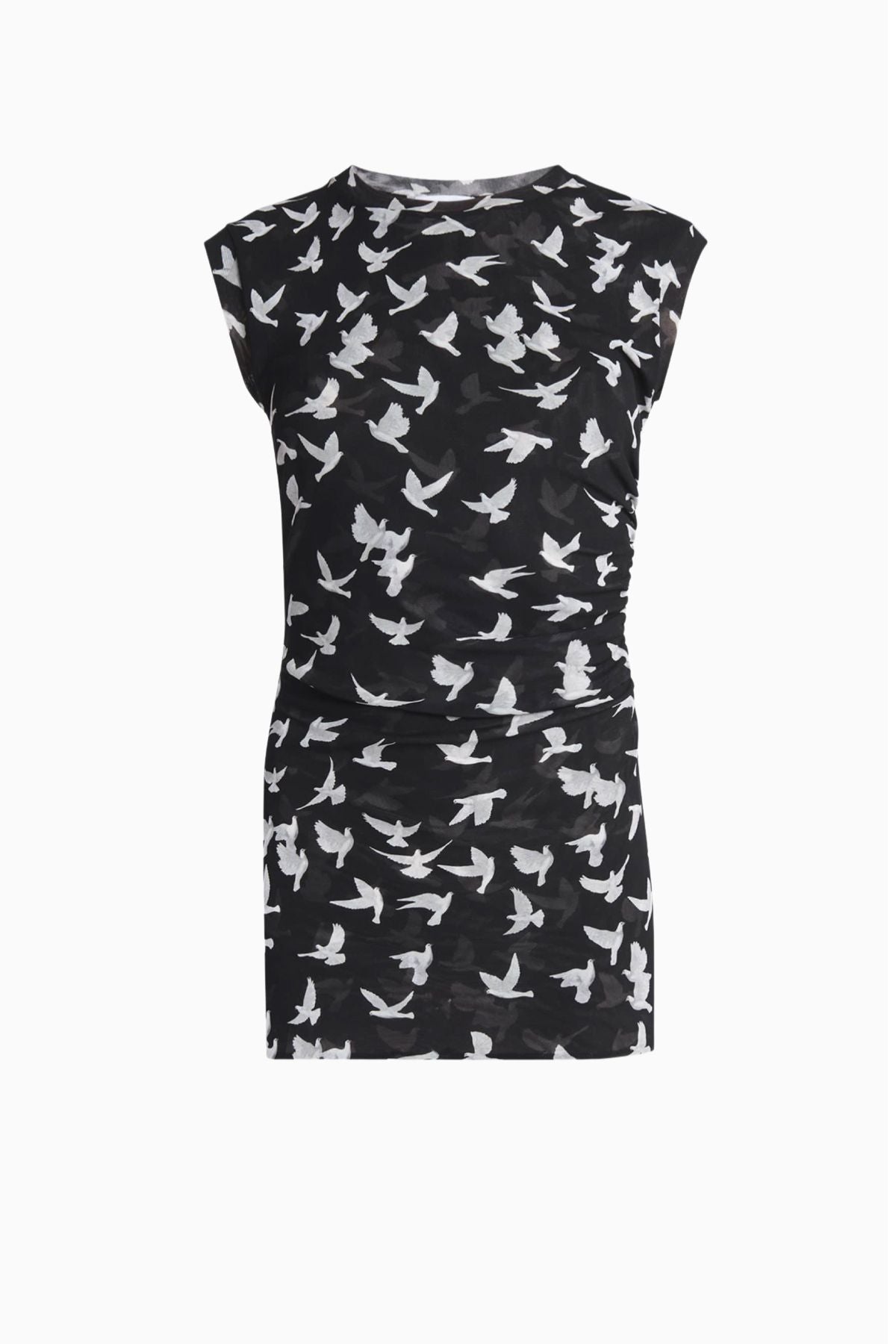 Stella McCartney Mesh Flying Bird Haze Top - Black