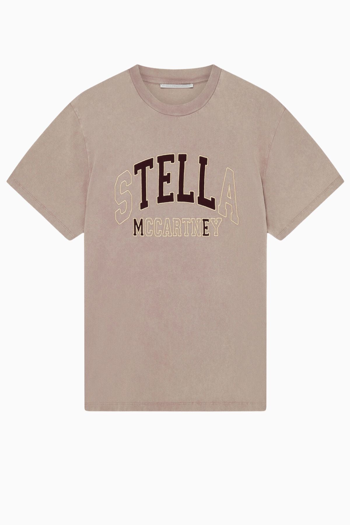 Stella McCartney Tell Stella Boxy T-Shirt- Light Taupe