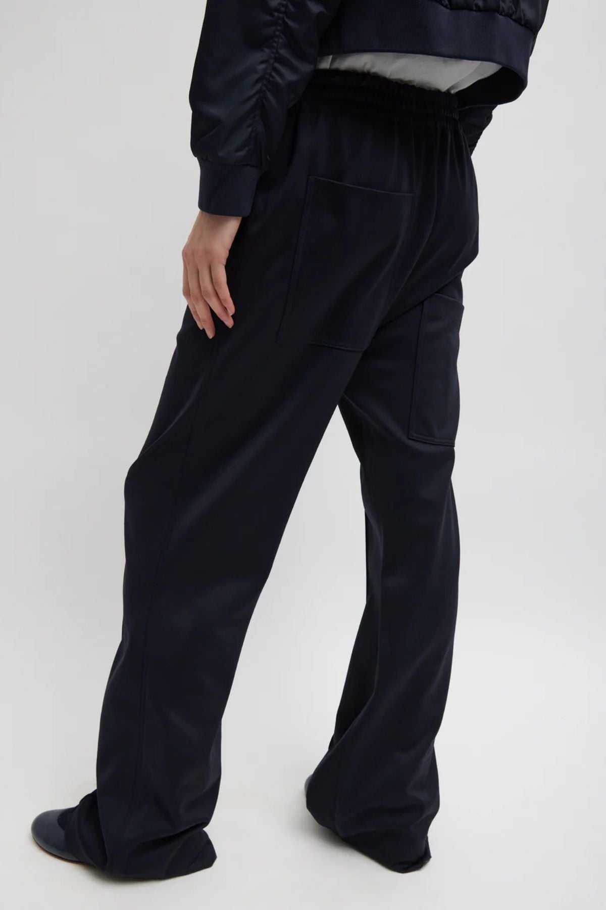 Tibi Active Knit Scottie Jogger - Navy