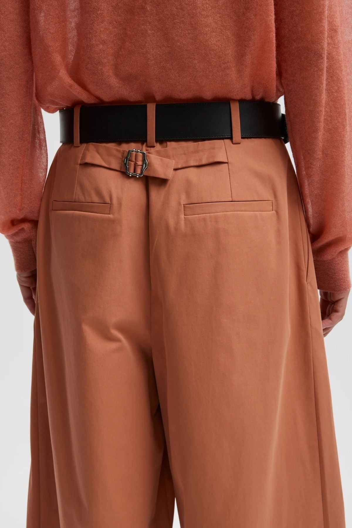 Tibi Bio Twill Triple Pleat Cropped Pant - Yam