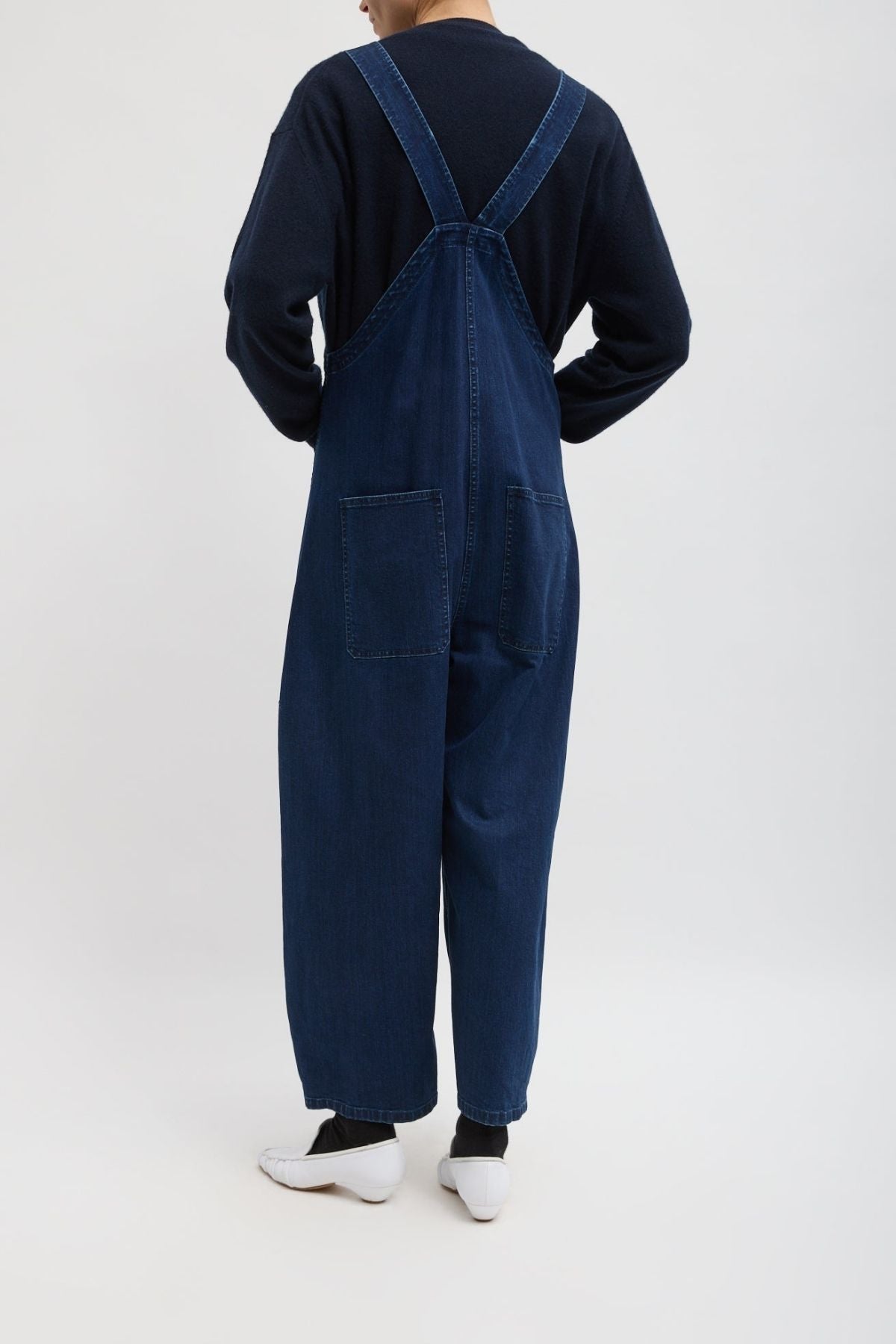 Tibi Classic Denim Jumpsuit - Indigo