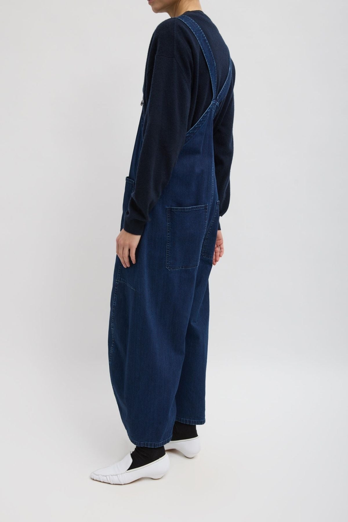 Tibi Classic Denim Jumpsuit - Indigo