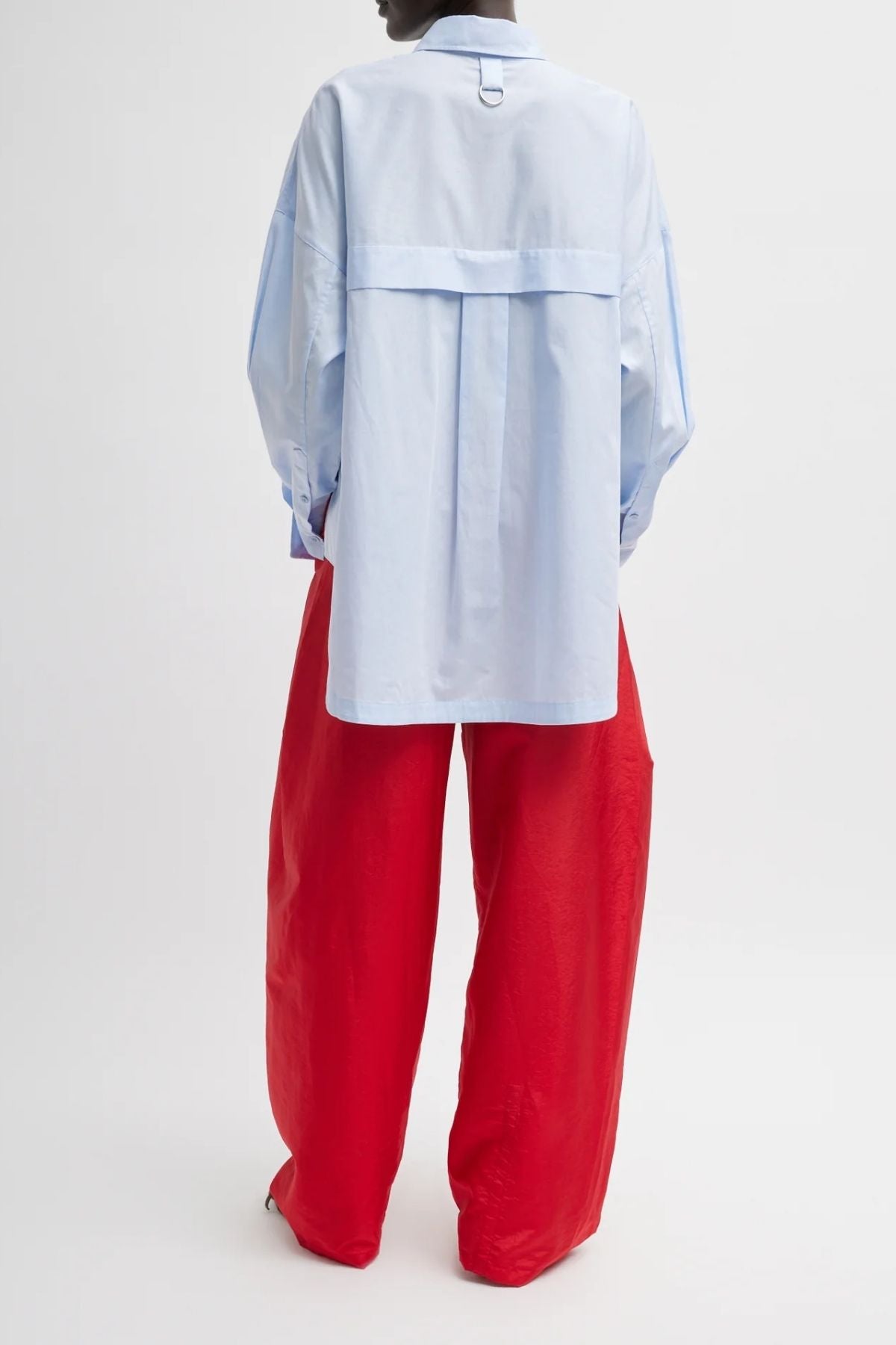 Tibi Gabe Oversized Shirt - Blue