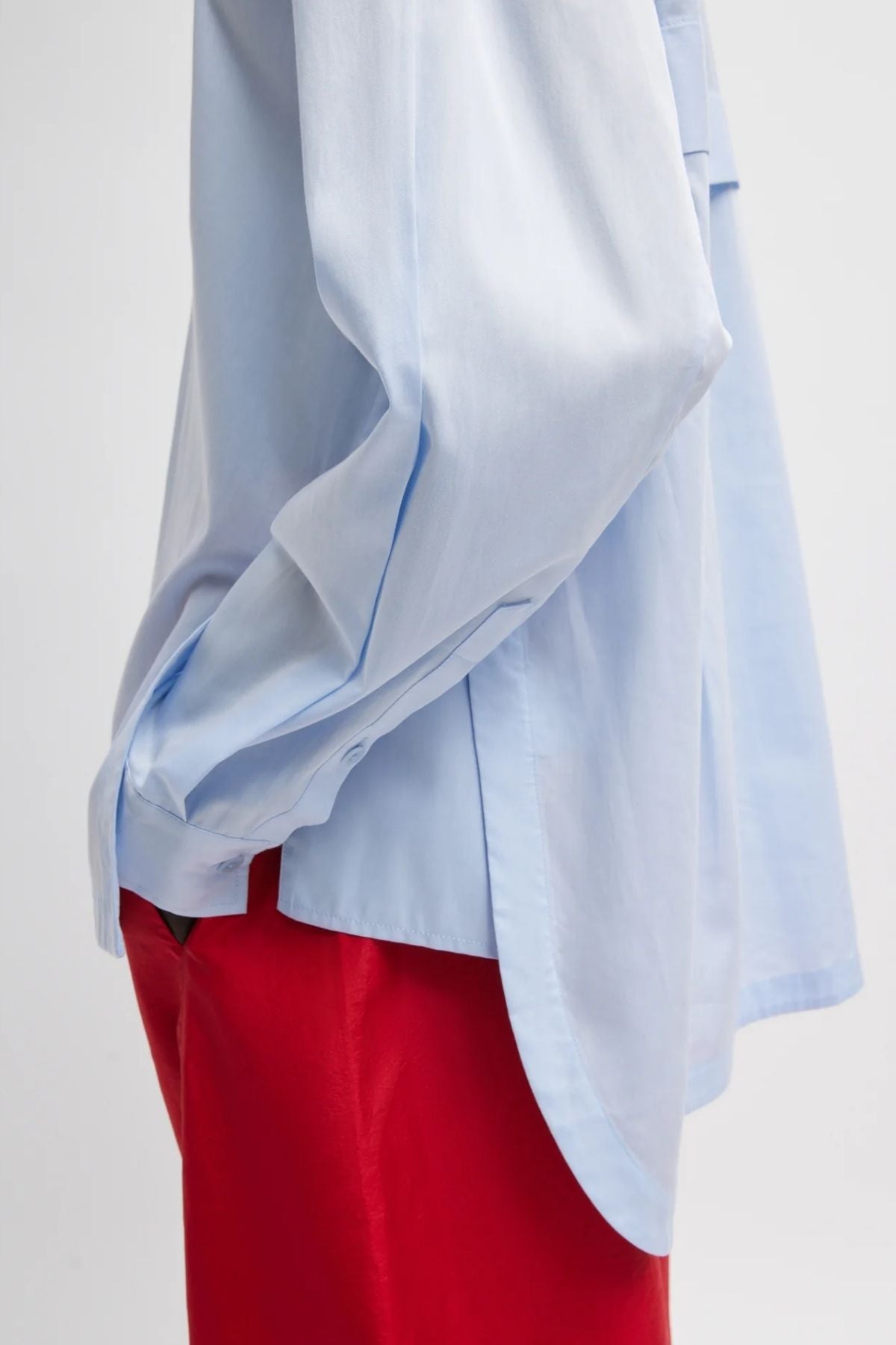 Tibi Gabe Oversized Shirt - Blue