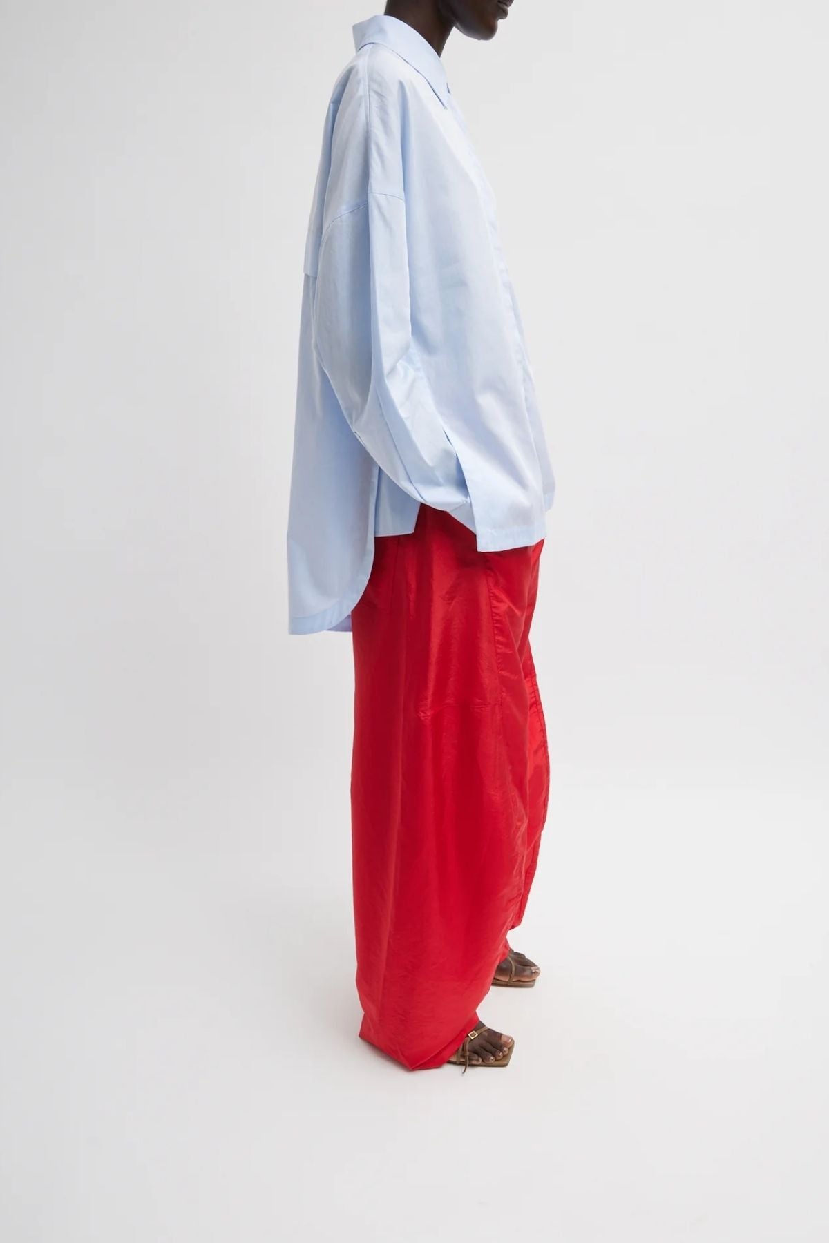 Tibi Gabe Oversized Shirt - Blue