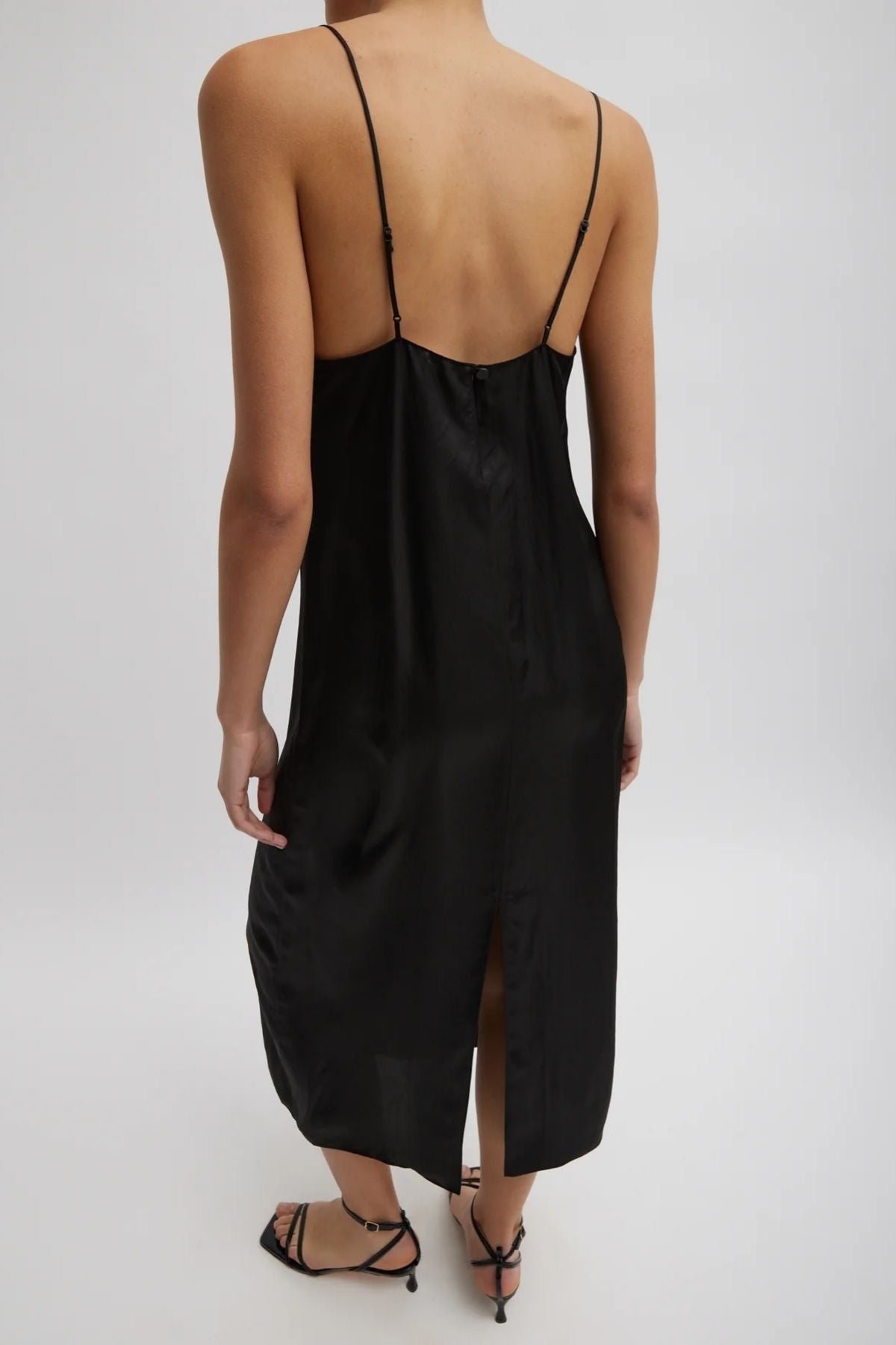 Tibi The Slip Dress - Black