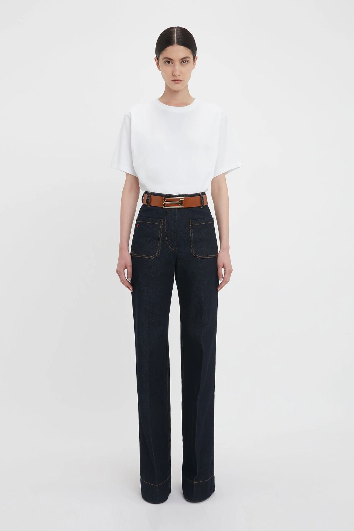 Victoria Beckham Alina Jean - Dark Indigo Rinse