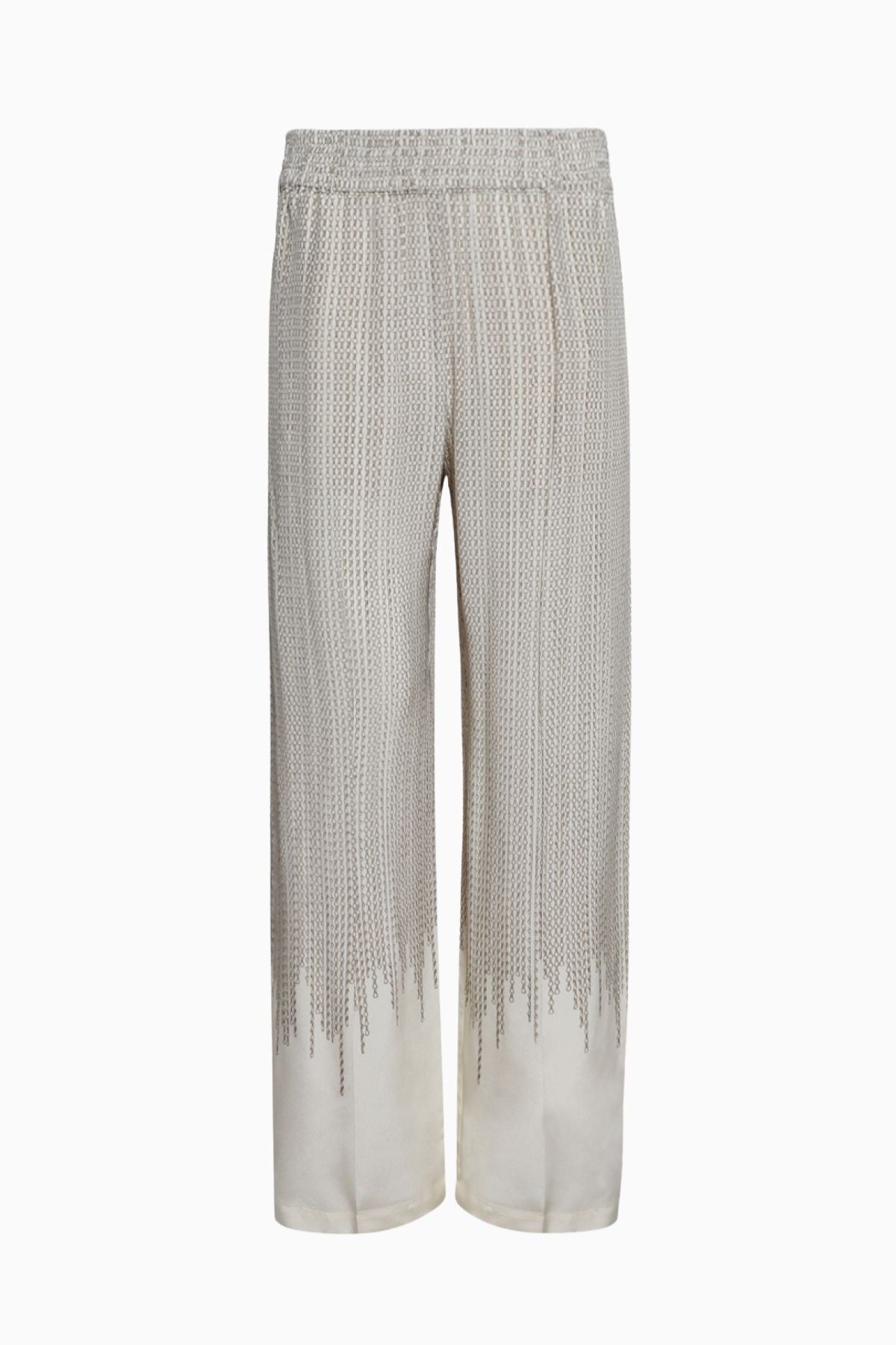 Victoria Beckham Pyjama Trouser - Ivory/ Gold