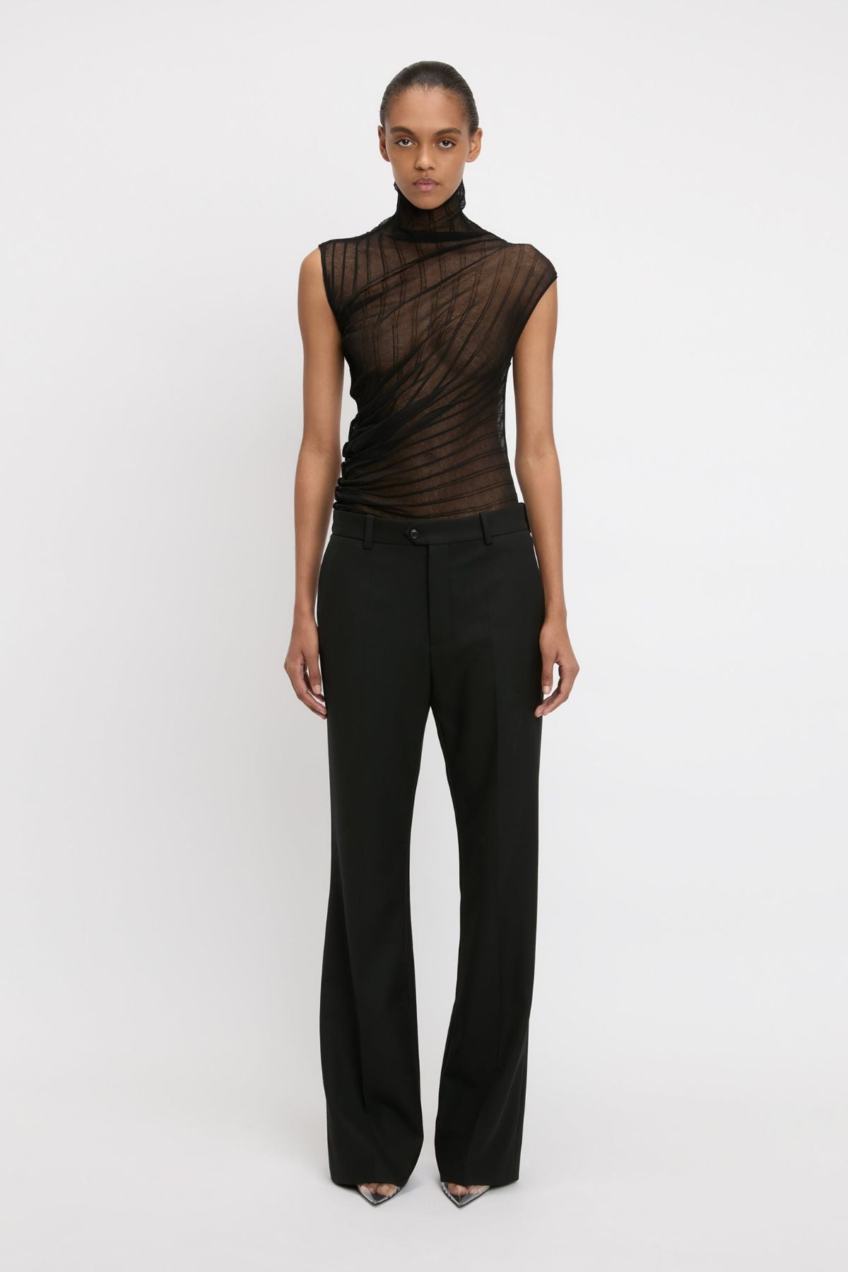 Victoria Beckham Classic Tailored Trousers - Black